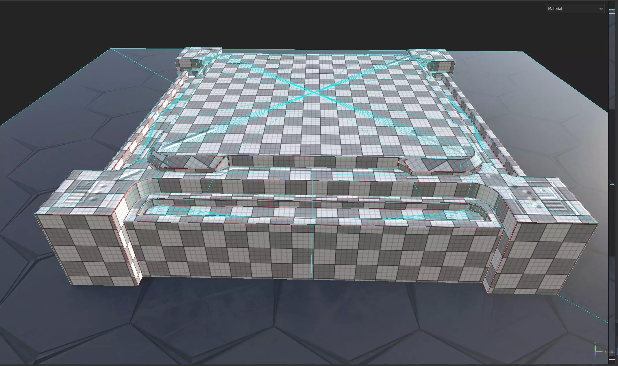 Game ready Panel prop Low-poly 3D model Low-poly 3D model_8