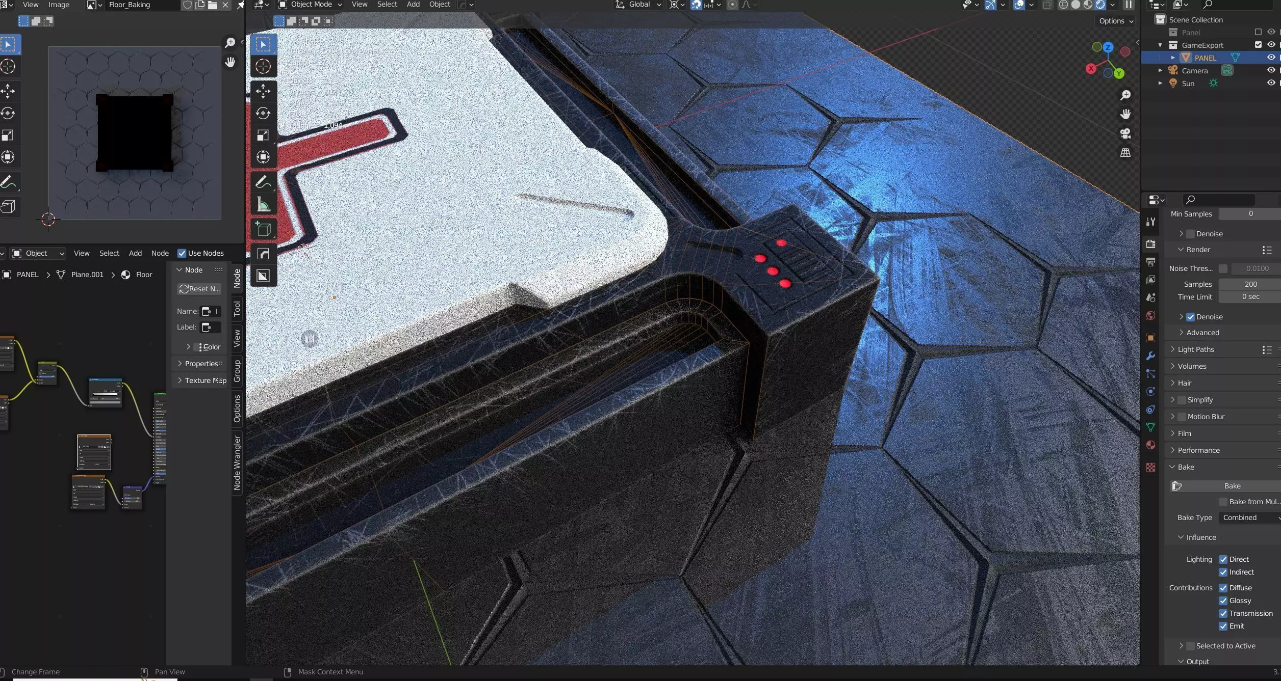 Game ready Panel prop Low-poly 3D model Low-poly 3D model_4