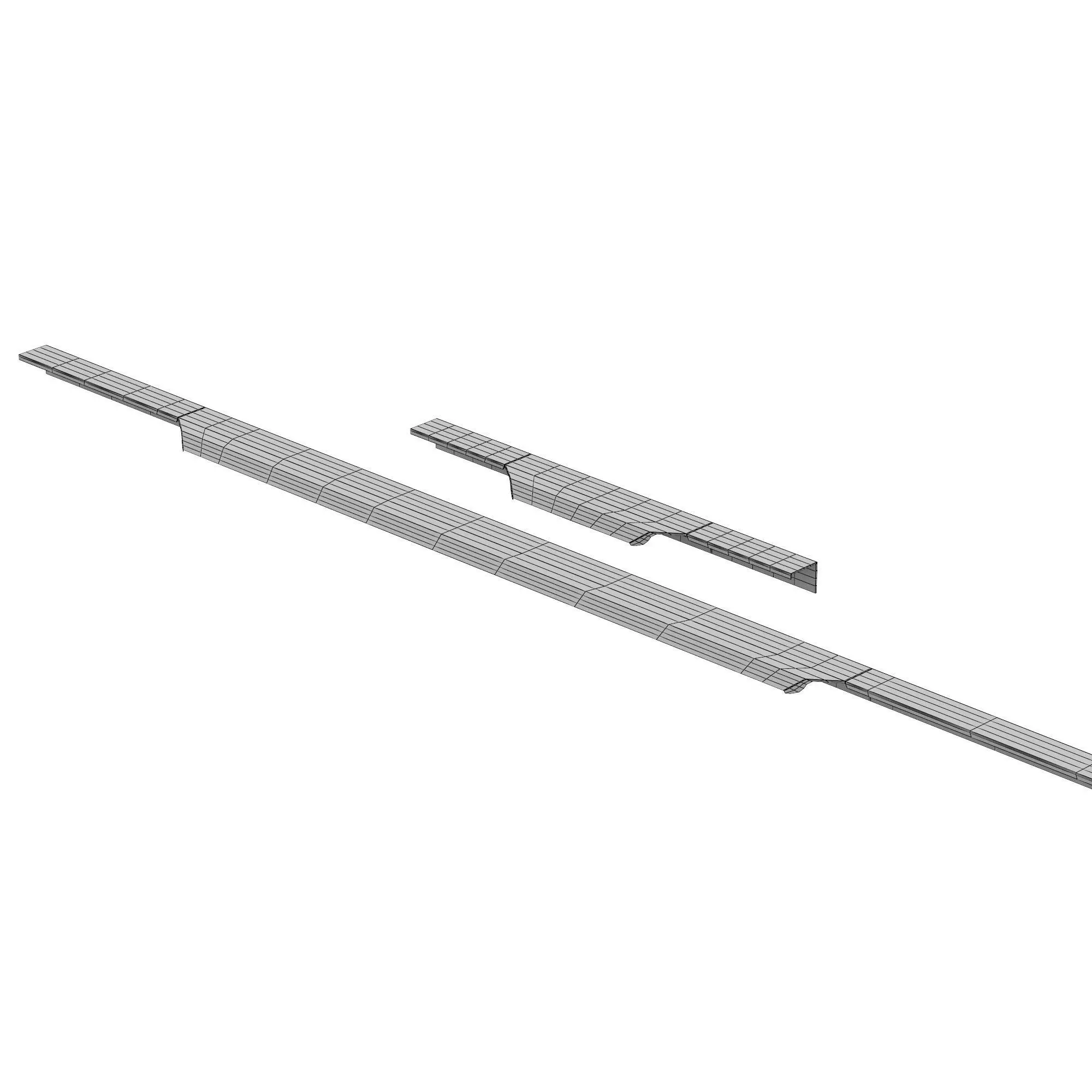 ALEYNA Long Invisible Cabinet Edge Pull Handle 3D model_5