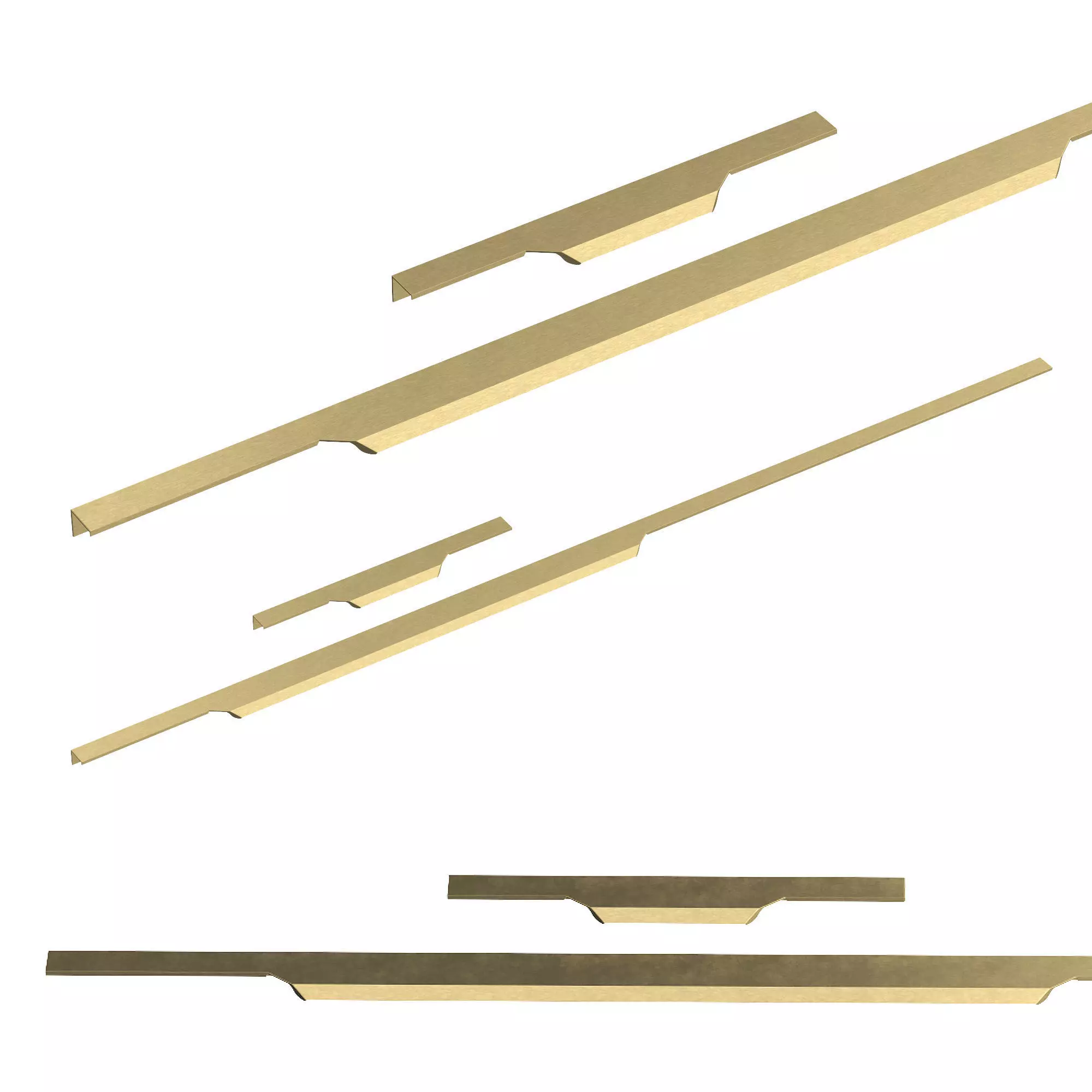 ALEYNA Long Invisible Cabinet Edge Pull Handle 3D model_0