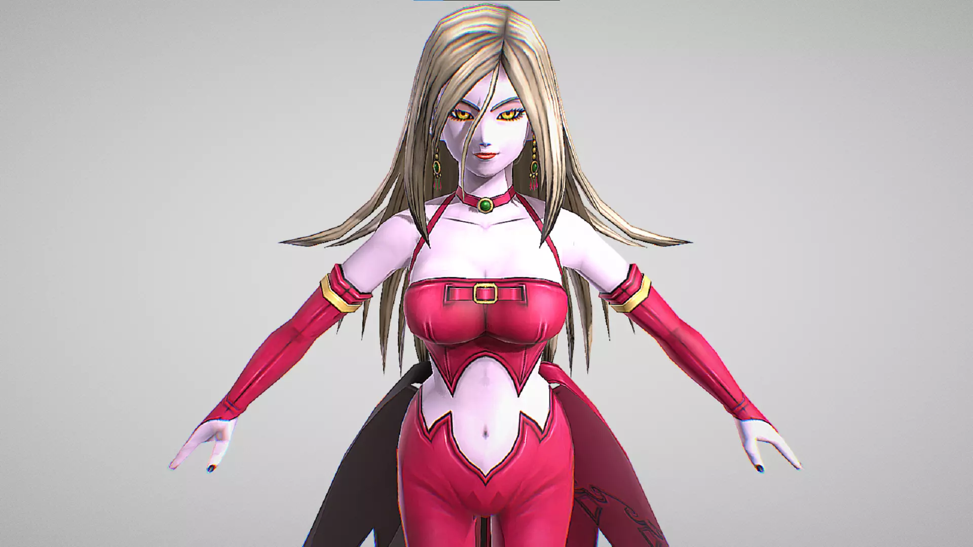 Gretzel - Dragon Quest X Offline - Demon Girl Low-poly 3D model