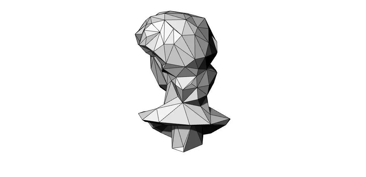 3D Printed Origami Model David 3D print model_5