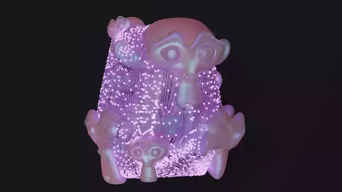 Concept monkey music art cover