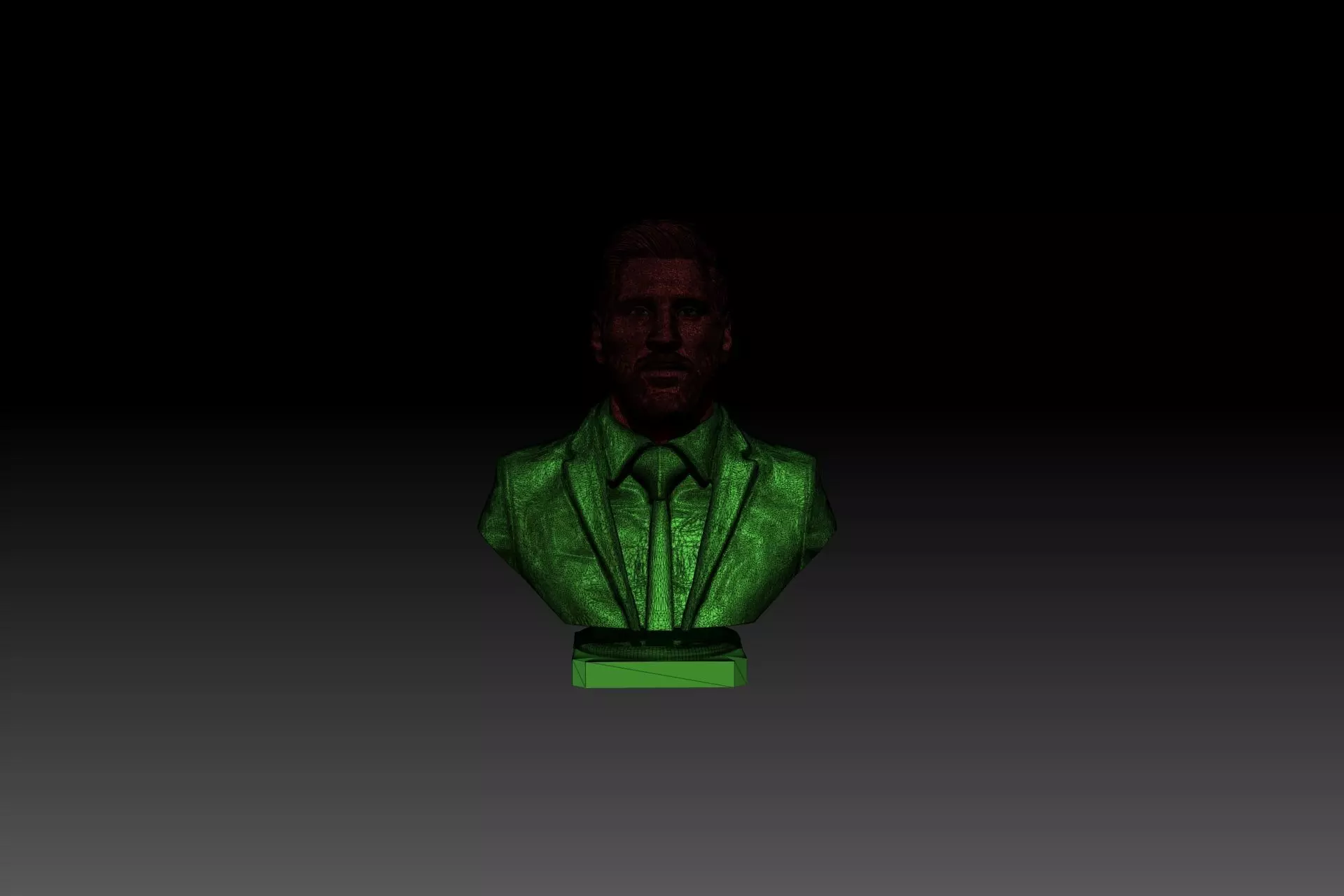 Lionel Messi Bust 3D STL model for 3D printing 3D print model_6