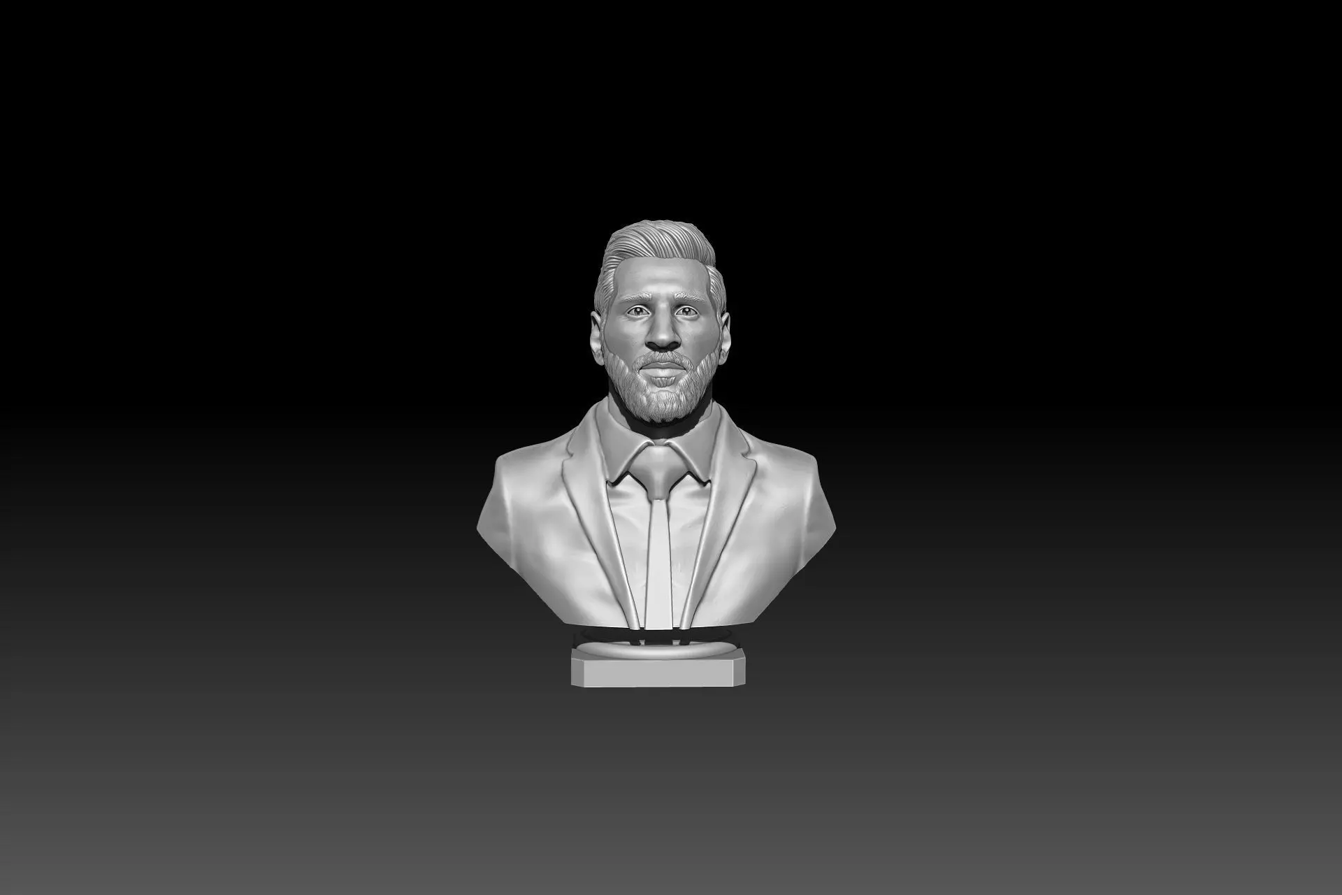 Lionel Messi Bust 3D STL model for 3D printing 3D print model_2