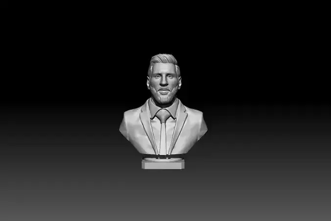 Lionel Messi Bust 3D STL model for 3D printing 3D print model