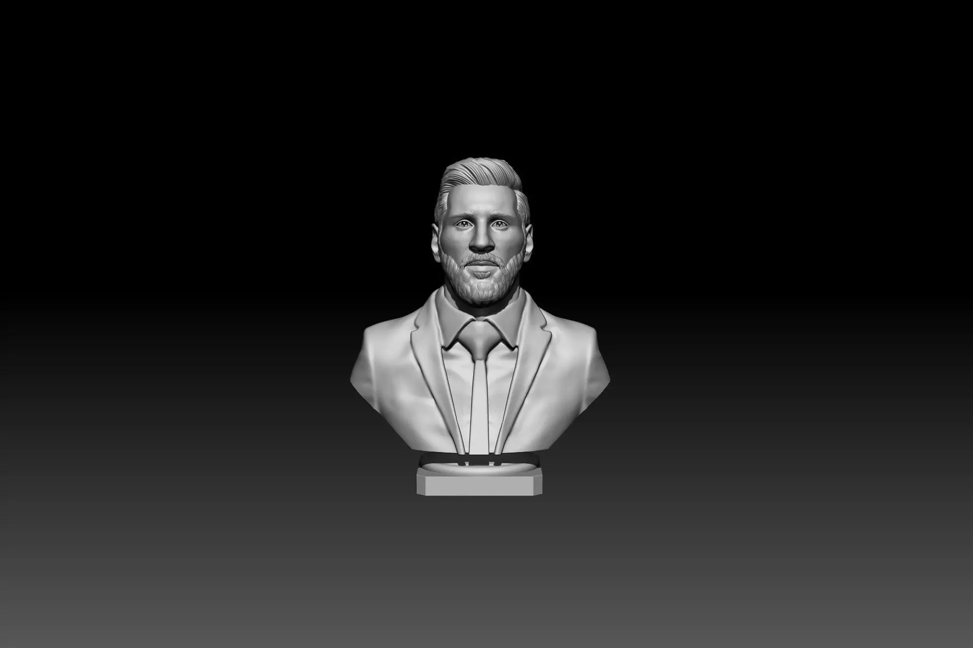 Lionel Messi Bust 3D STL model for 3D printing 3D print model_0