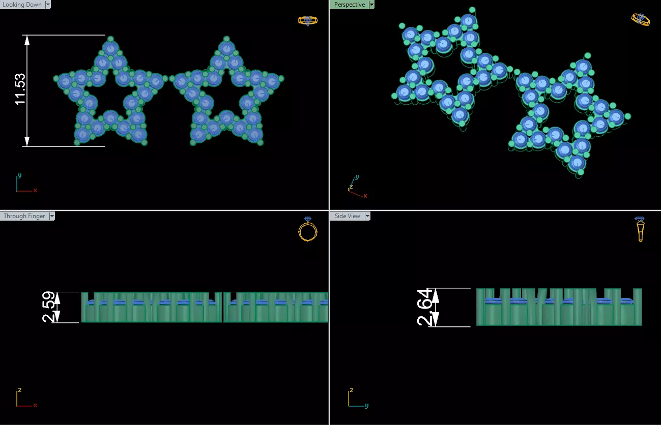 Earrings 3D print model_4
