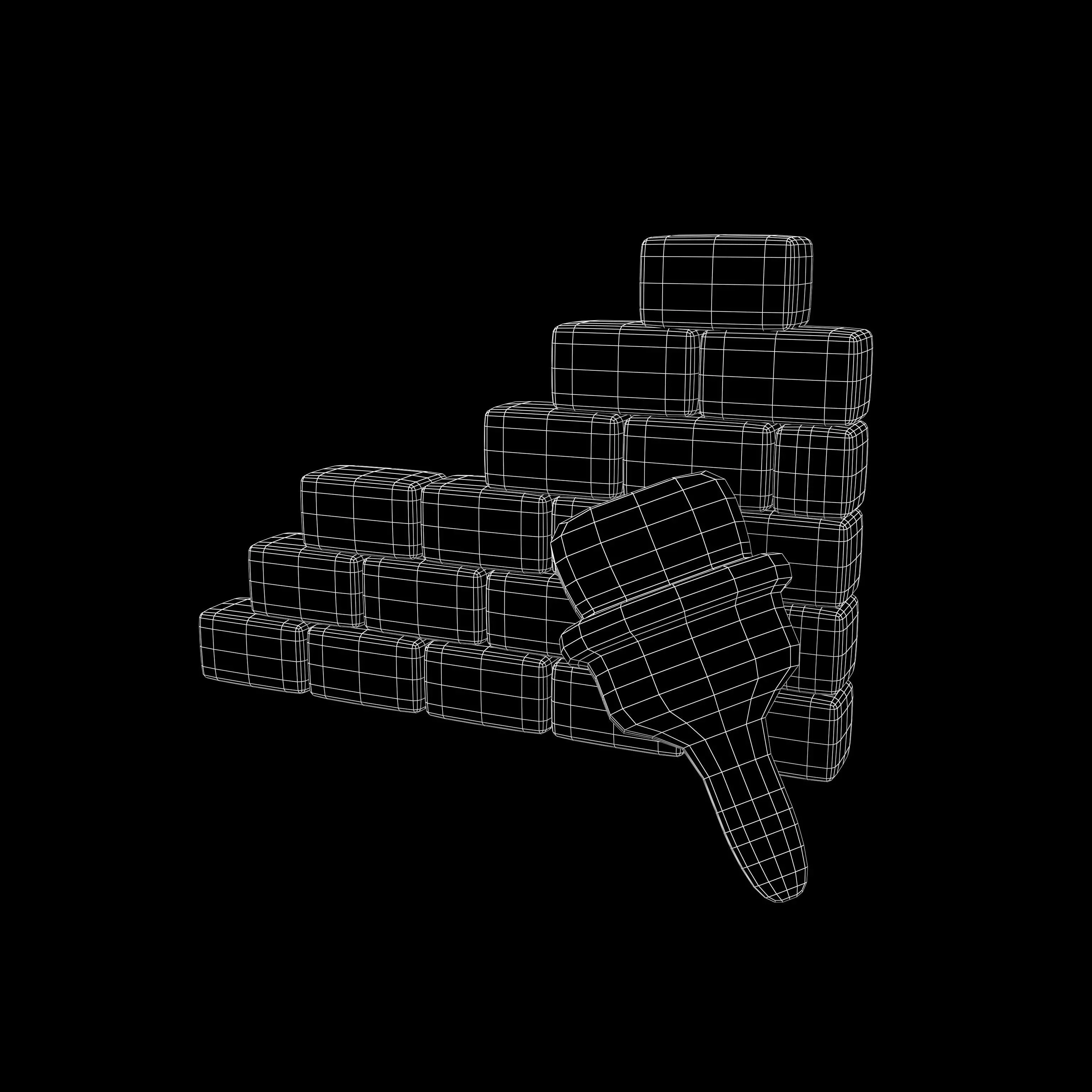 Paint Wall Icon v1 002 Low-poly 3D model_4