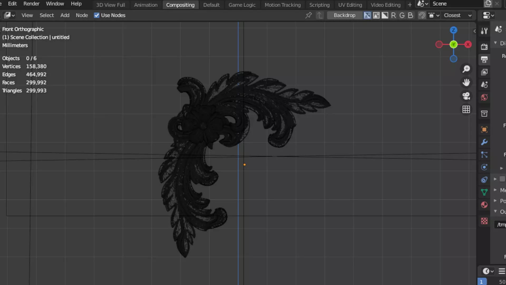 Classic carved corner decor ornament cnc 3d printing stl 10 3D print model_5