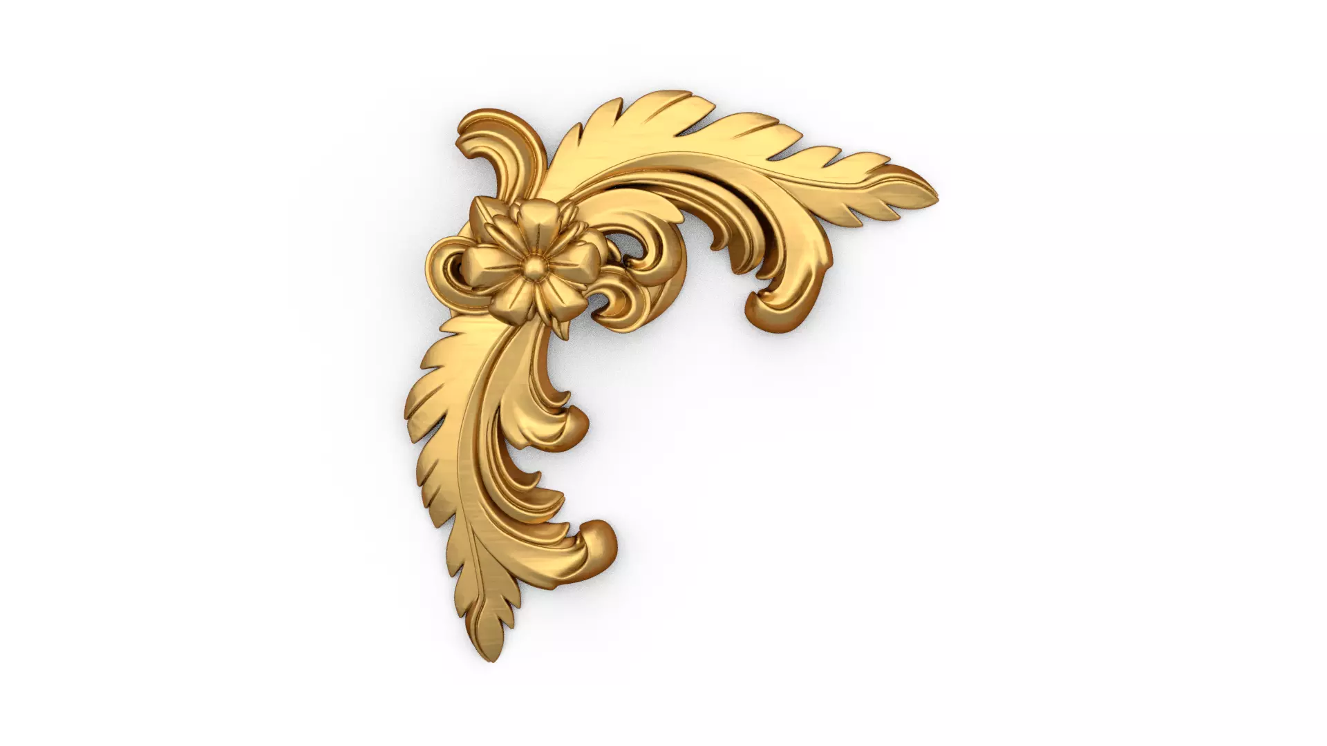Classic carved corner decor ornament cnc 3d printing stl 10 3D print model_0