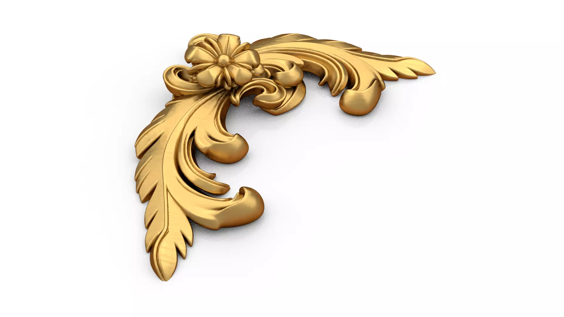 Classic carved corner decor ornament cnc 3d printing stl 10 3D print model_1