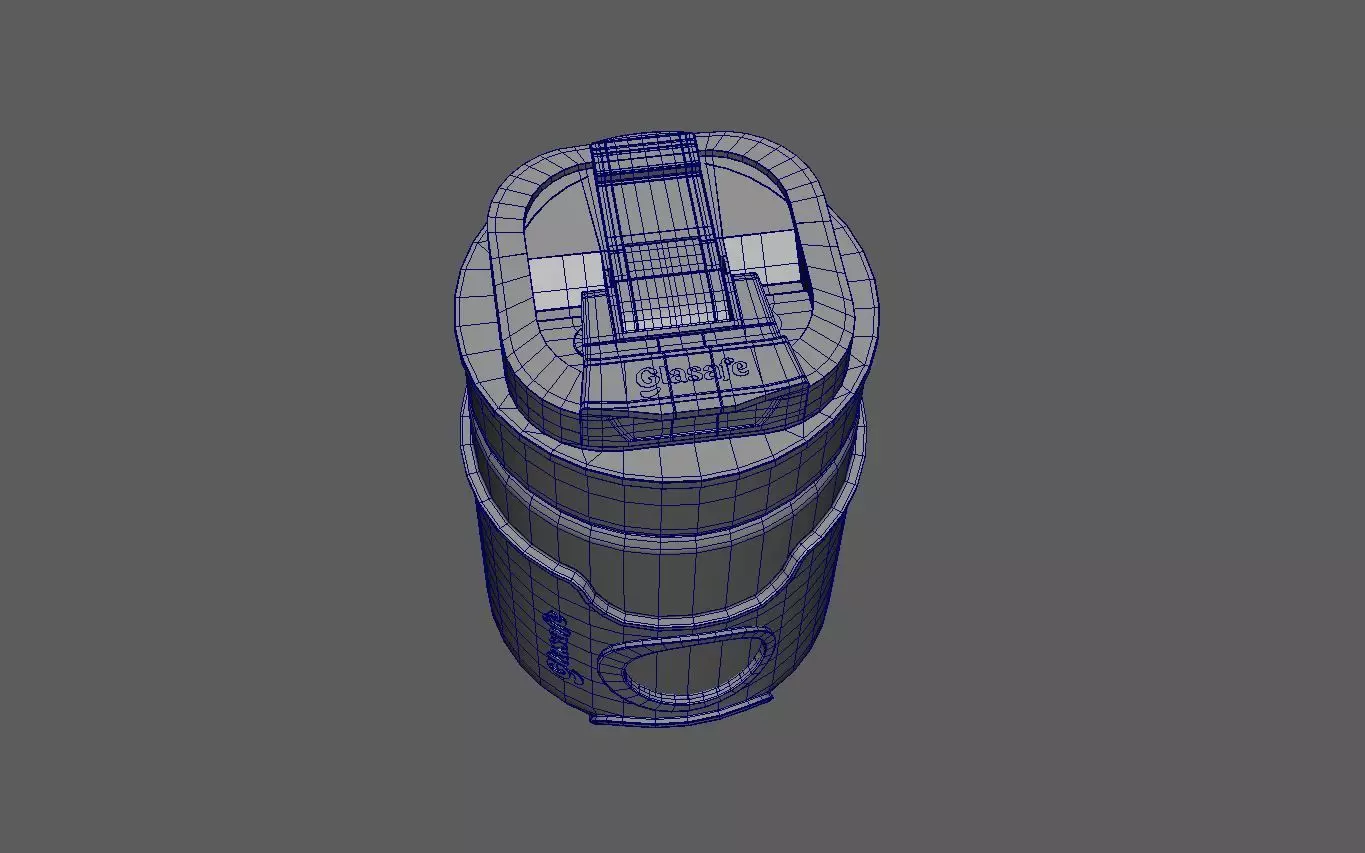 Feeding Bottle Low-poly 3D model_4