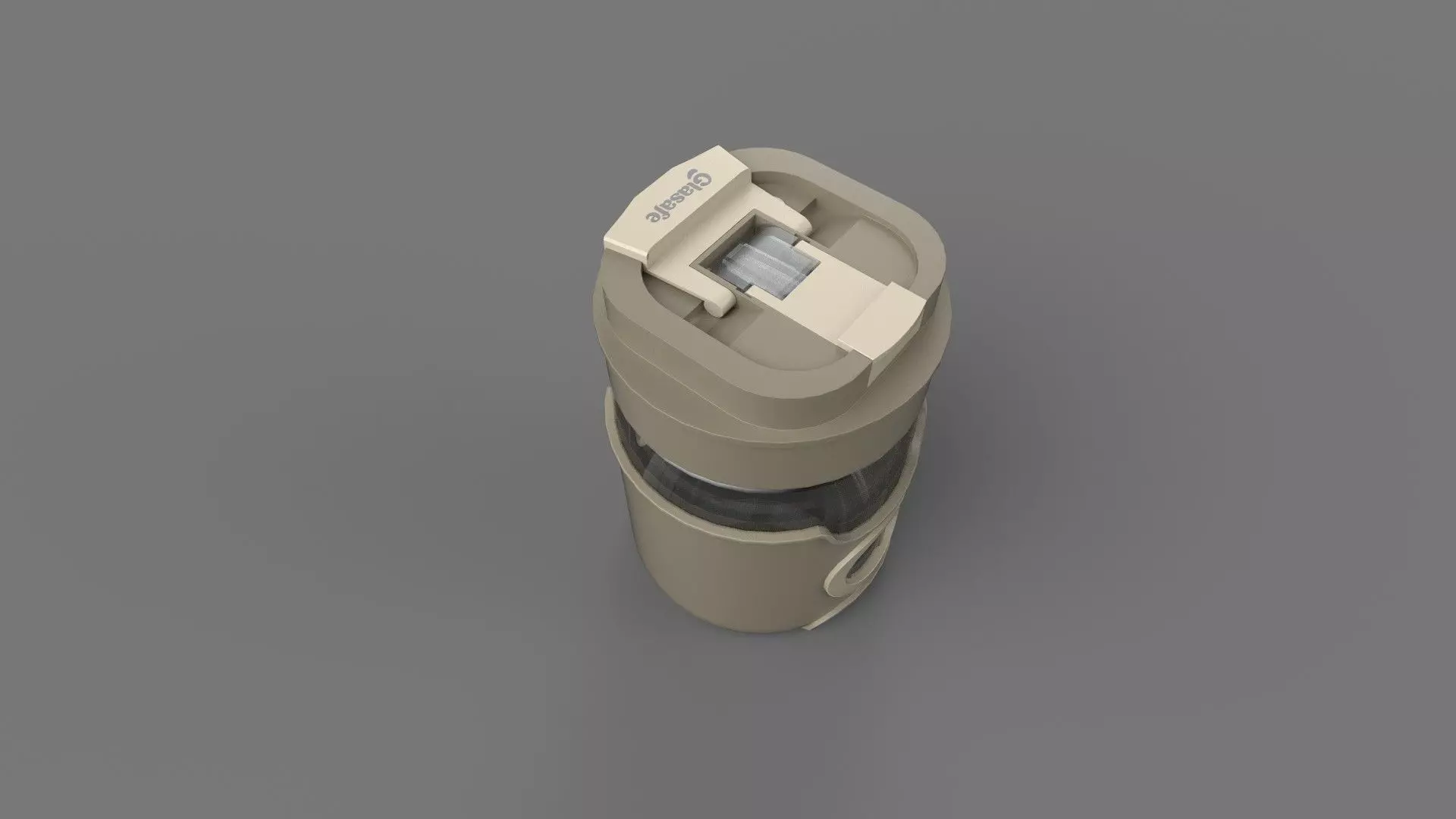 Feeding Bottle Low-poly 3D model_1