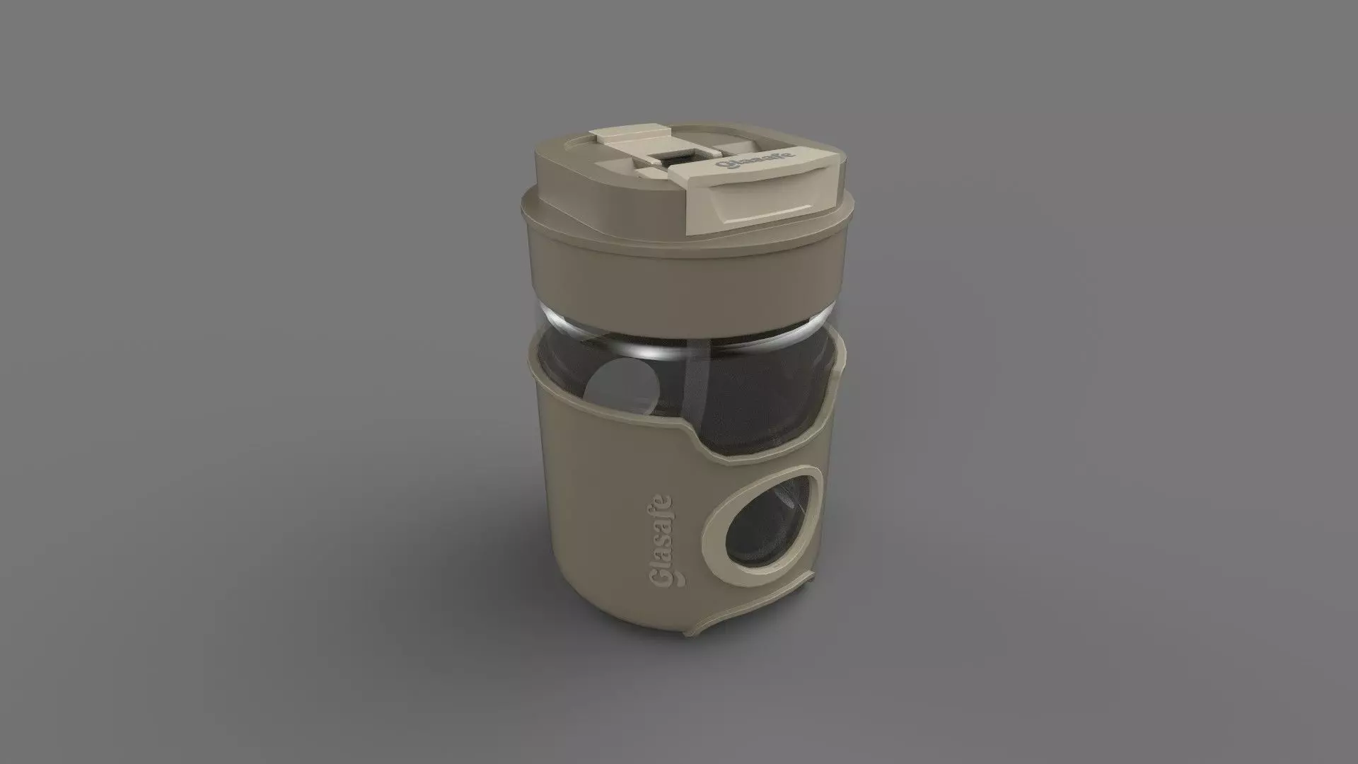 Feeding Bottle Low-poly 3D model_0