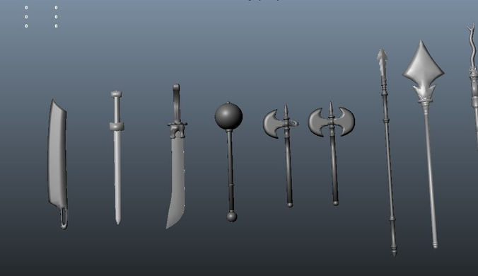 The sword swords and other weapons
