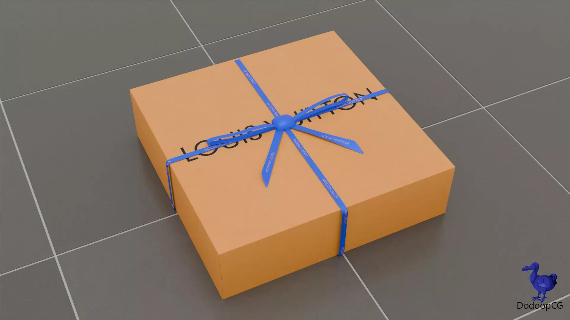 Louis Vuitton Shopping Bag - Luxury 3D Packaging Model Low-poly 3D model_29