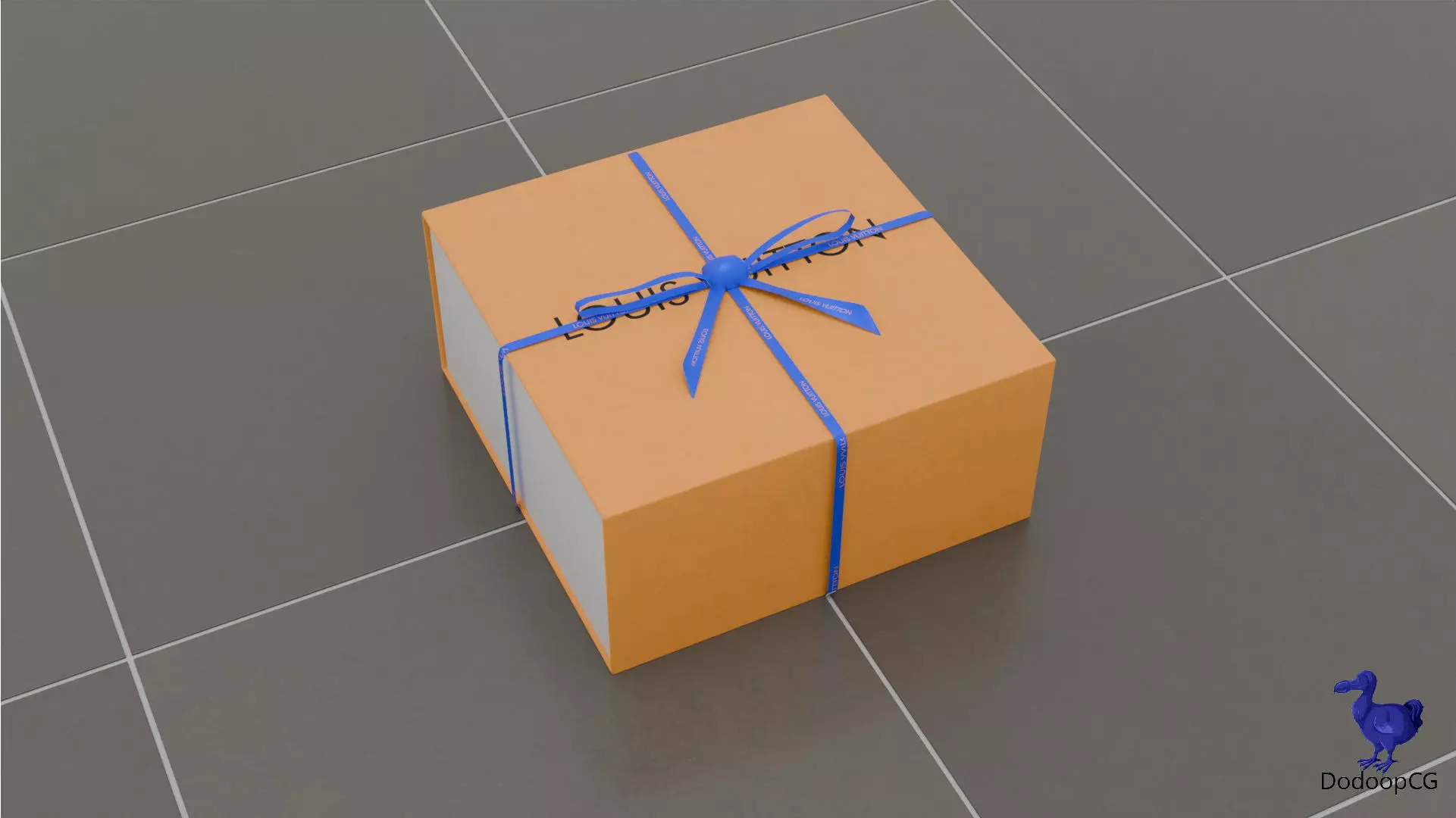 Louis Vuitton Shopping Bag - Luxury 3D Packaging Model Low-poly 3D model_27