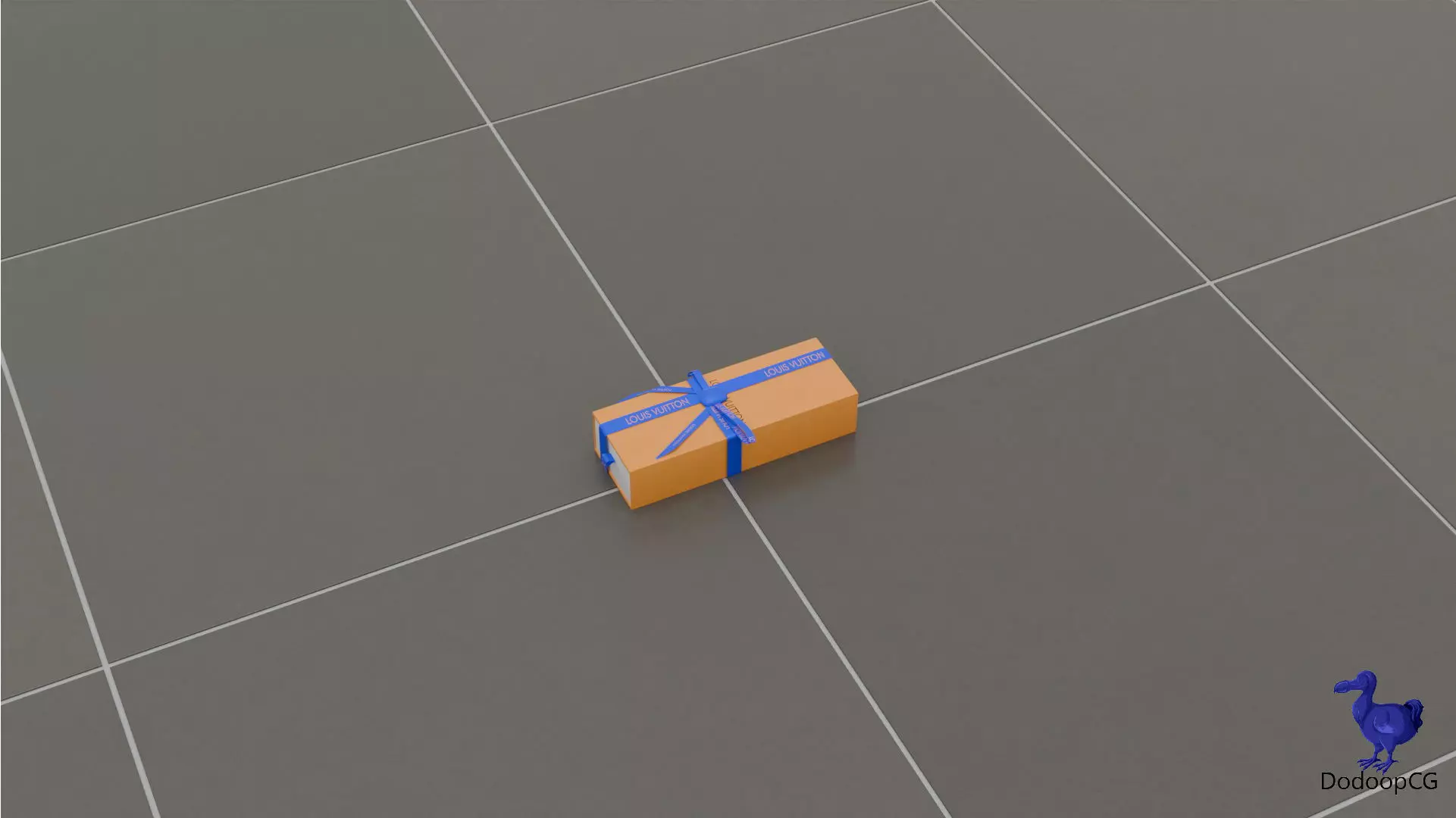 Louis Vuitton Shopping Bag - Luxury 3D Packaging Model Low-poly 3D model_18