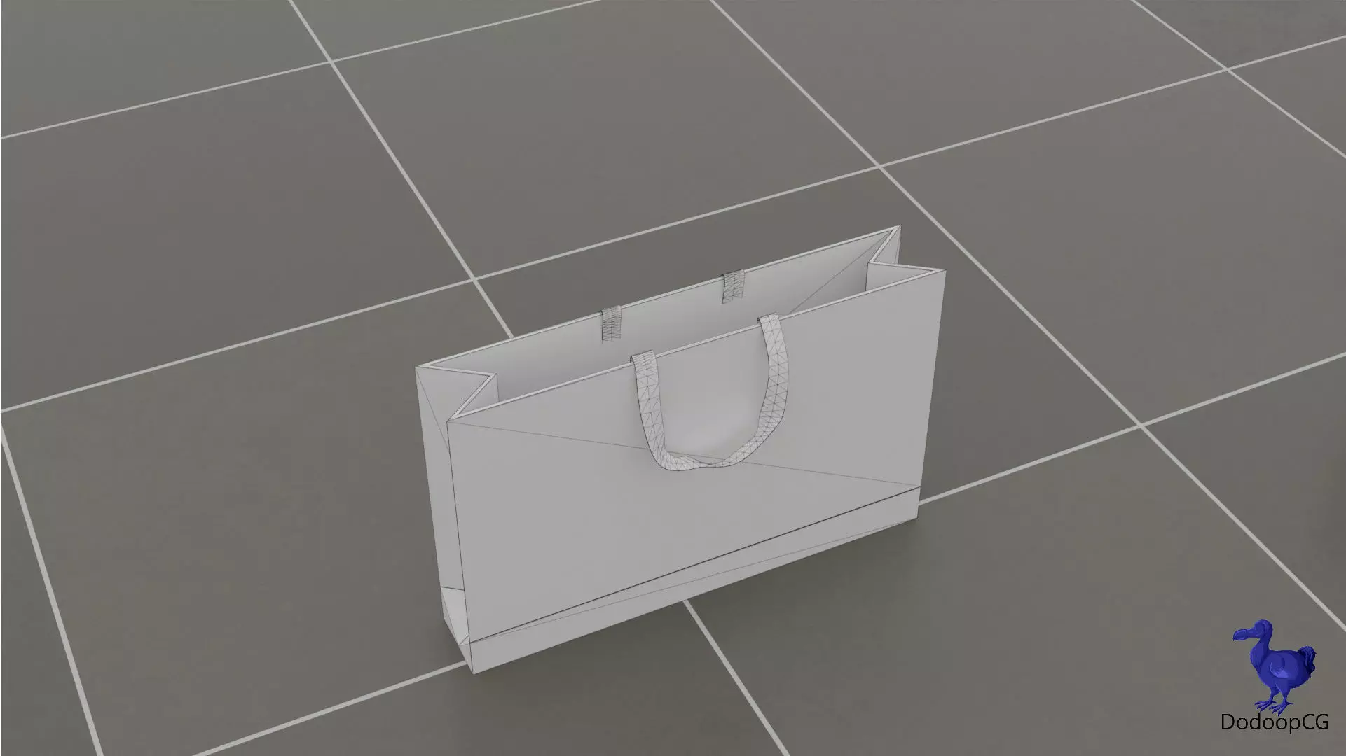 Louis Vuitton Shopping Bag - Luxury 3D Packaging Model Low-poly 3D model_15