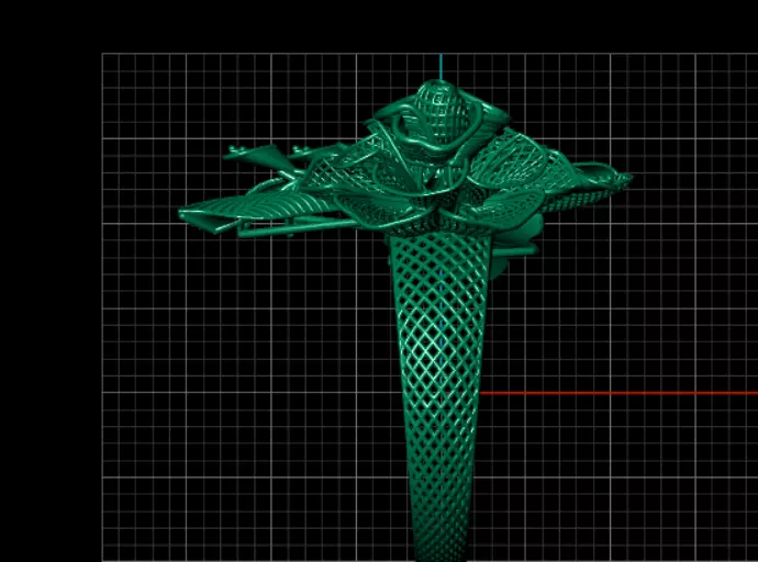 Elysian Bloom Ring 5gm 3D print model_5