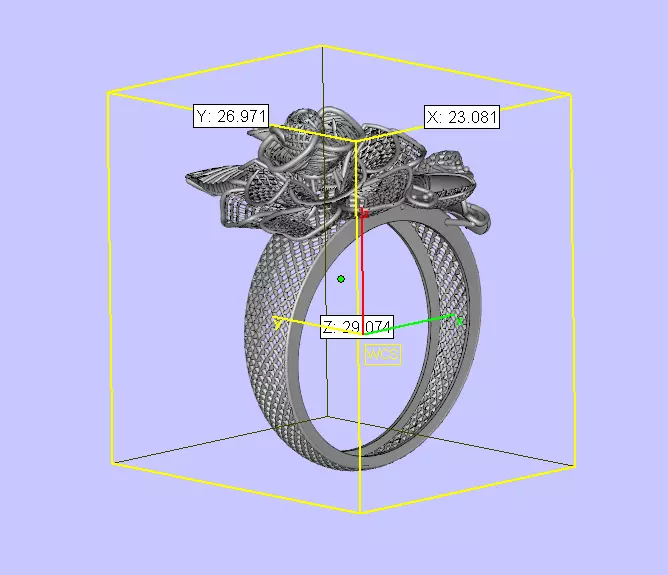 Elysian Bloom Ring 5gm 3D print model_6