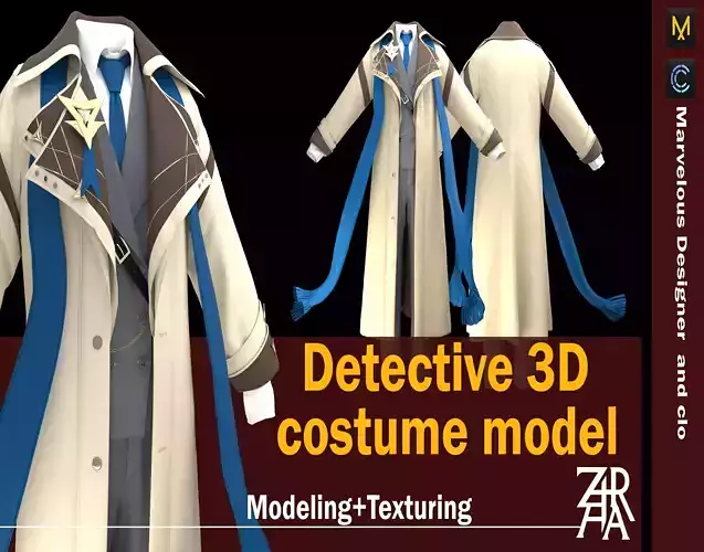 Detective costume model