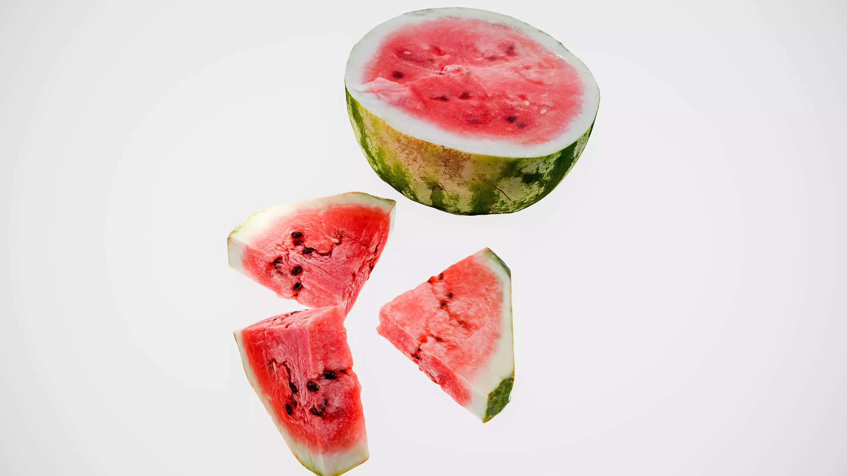 Watermelon 3D Realistic Pack Free Free 3D model