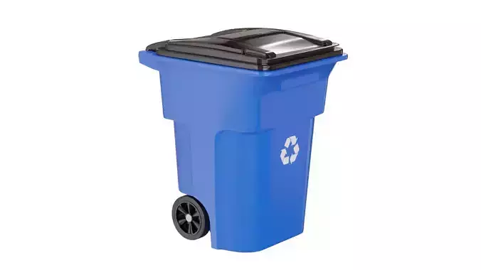 Trash Can - blue