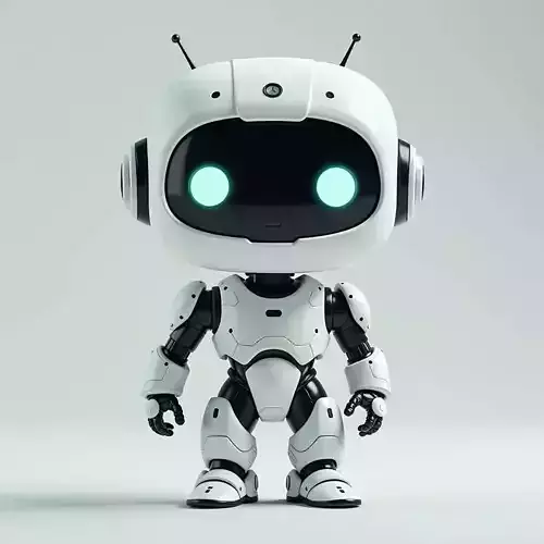 Cute Robot Funko Pop 3D Model