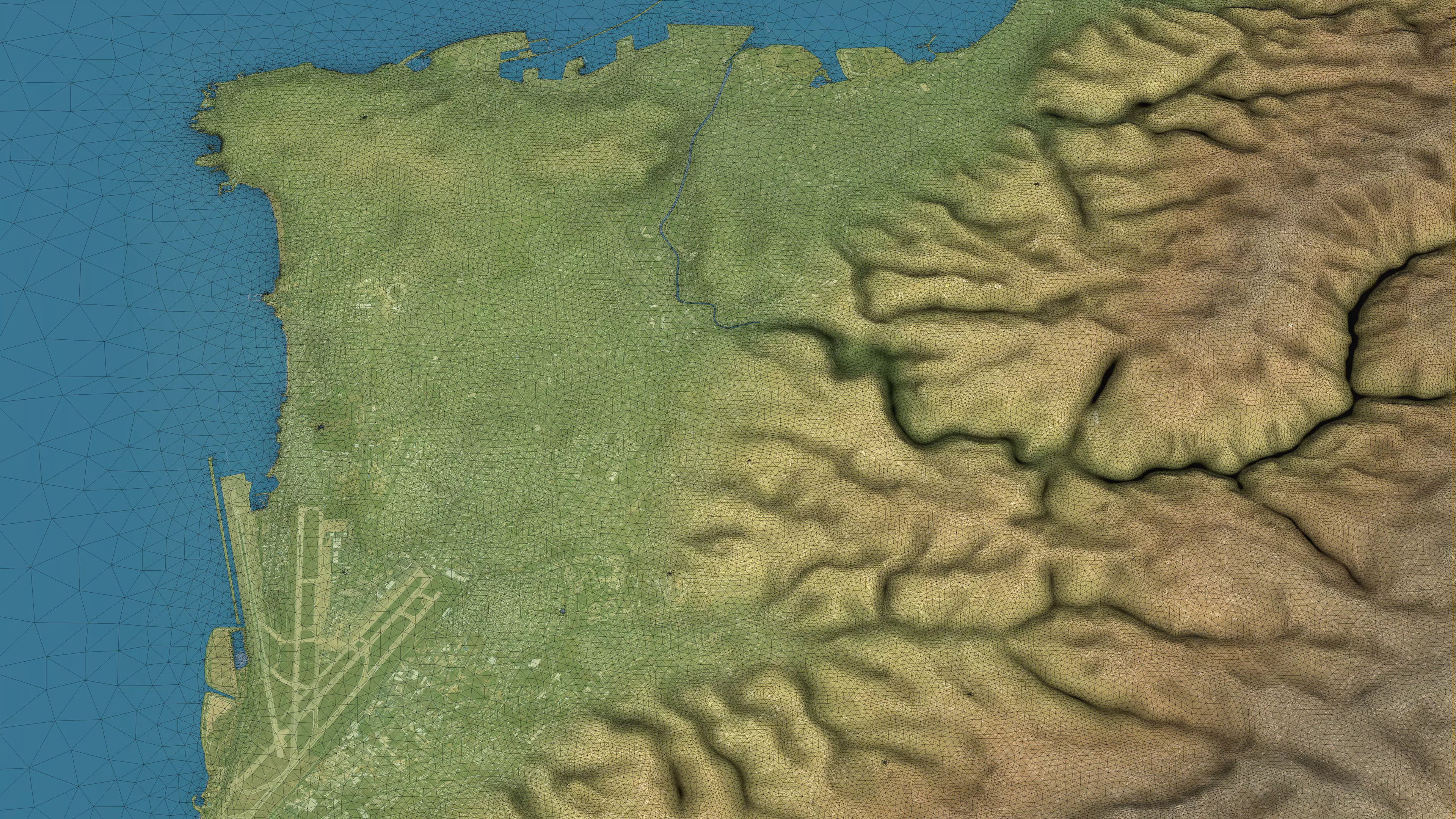 Beirut - Topography Terrain 3D City 3D Model Collection_14