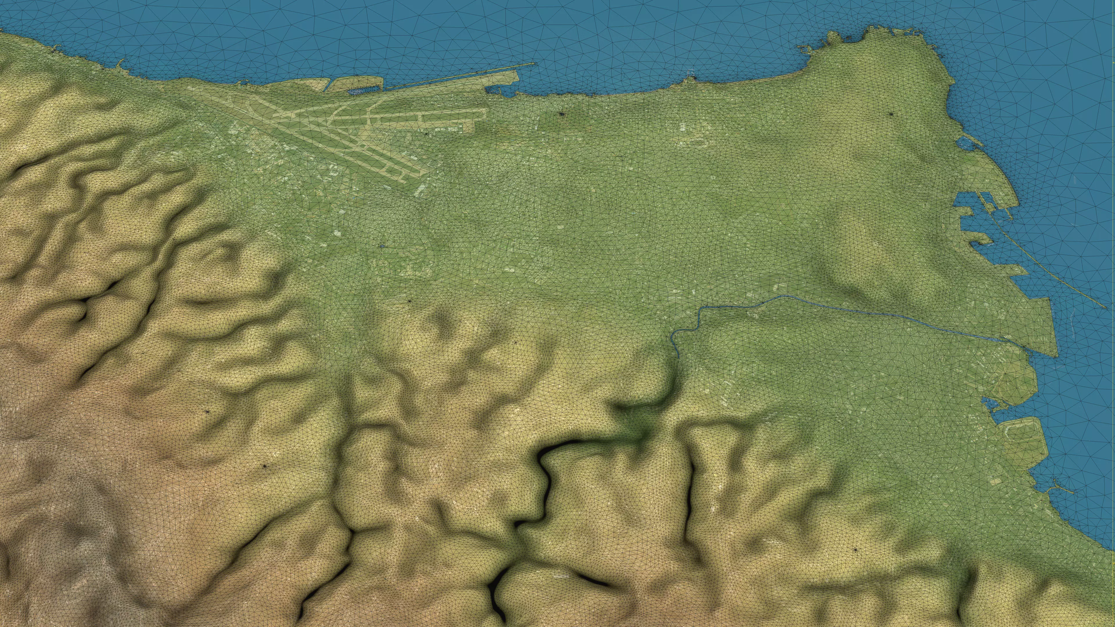 Beirut - Topography Terrain 3D City 3D Model Collection_10