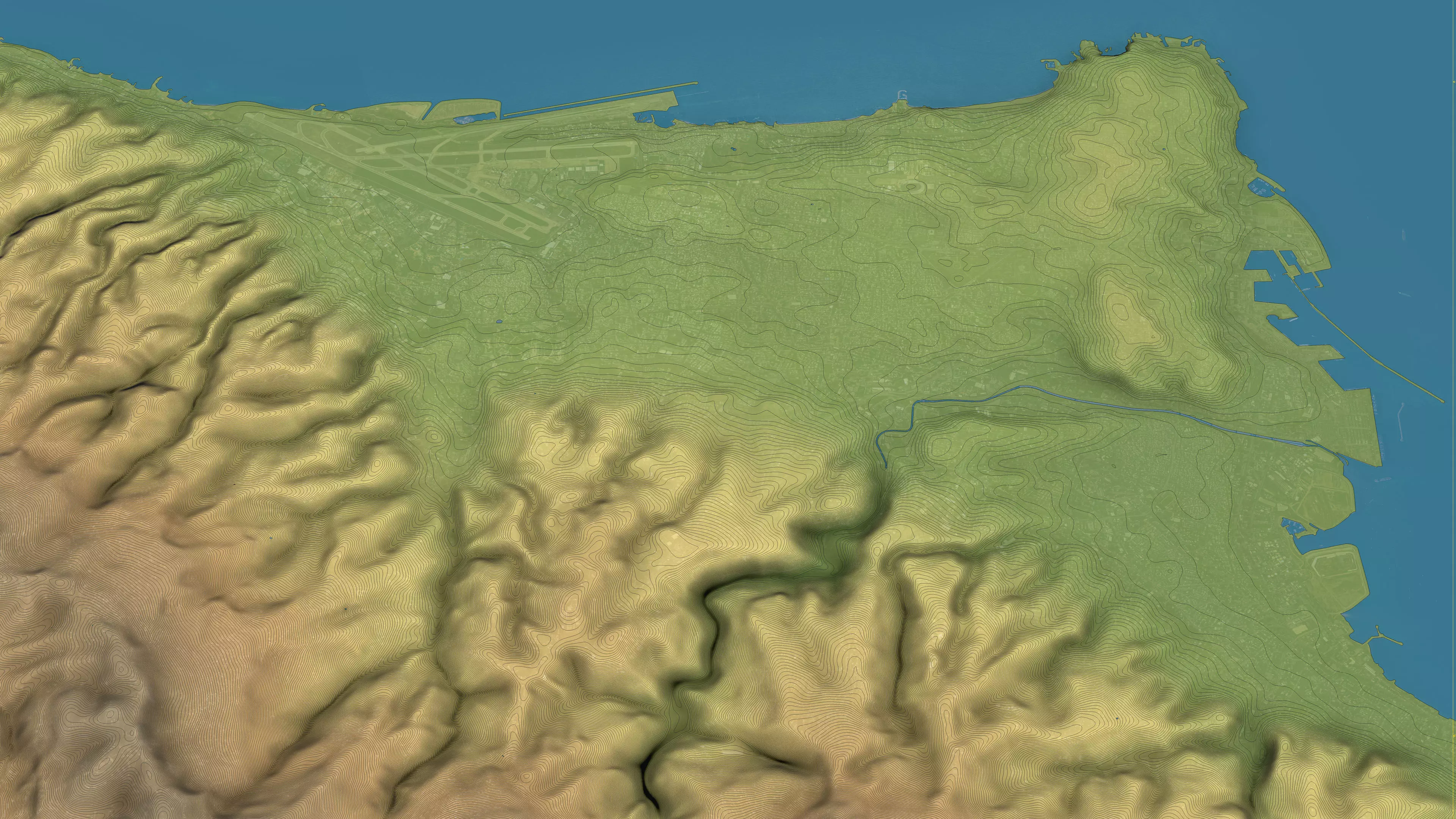 Beirut - Topography Terrain 3D City 3D Model Collection_12