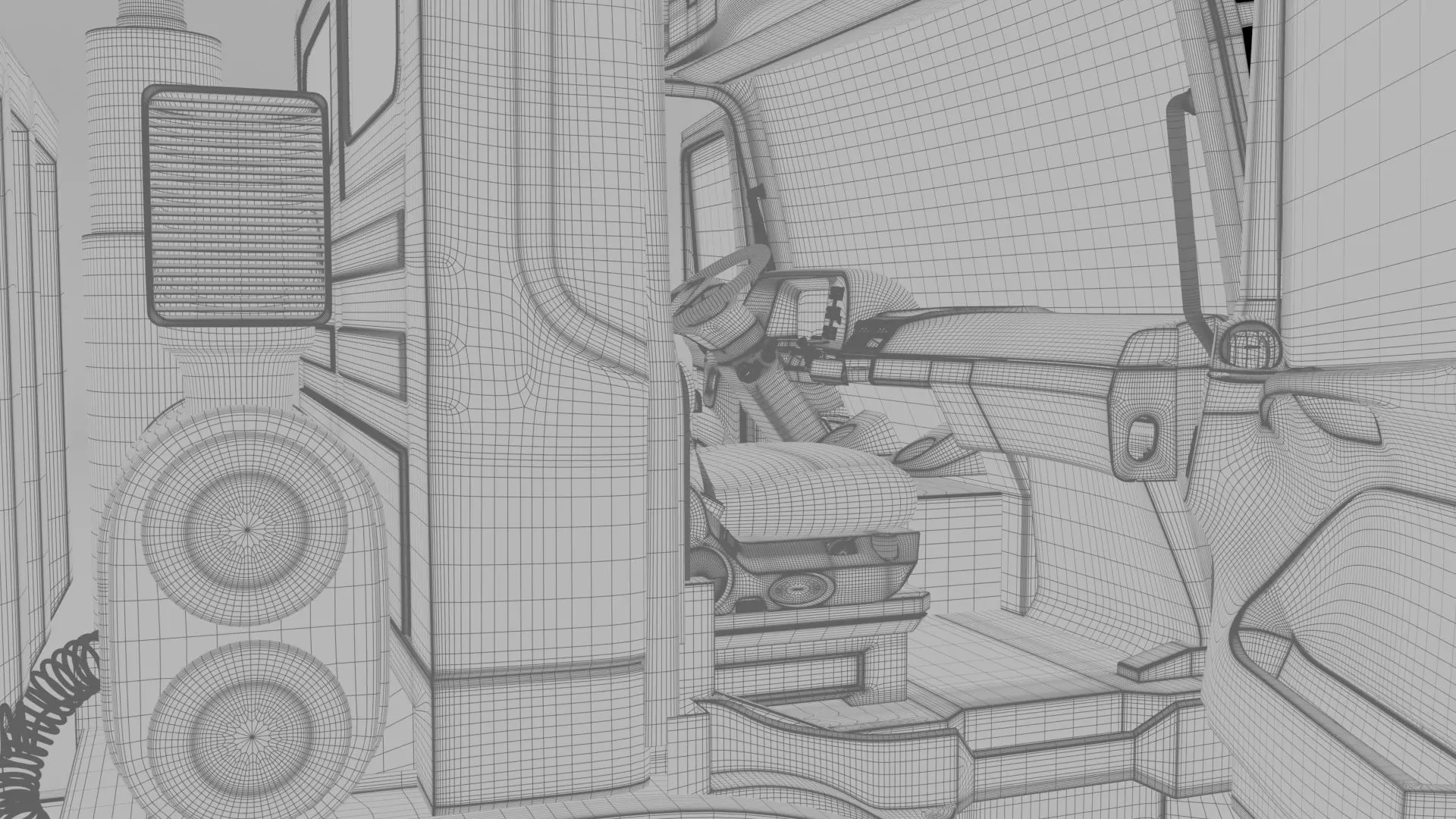 Mercedes Actros 3241-K 8x4 Meiller 3D model_48