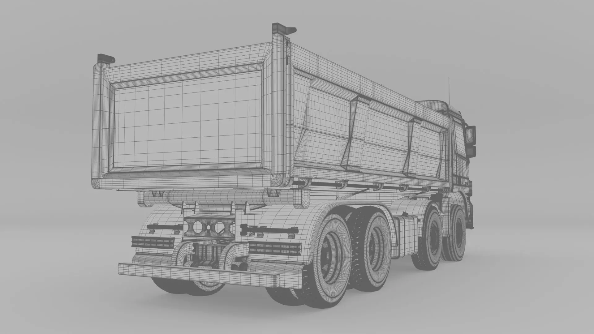 Mercedes Actros 3241-K 8x4 Meiller 3D model_28