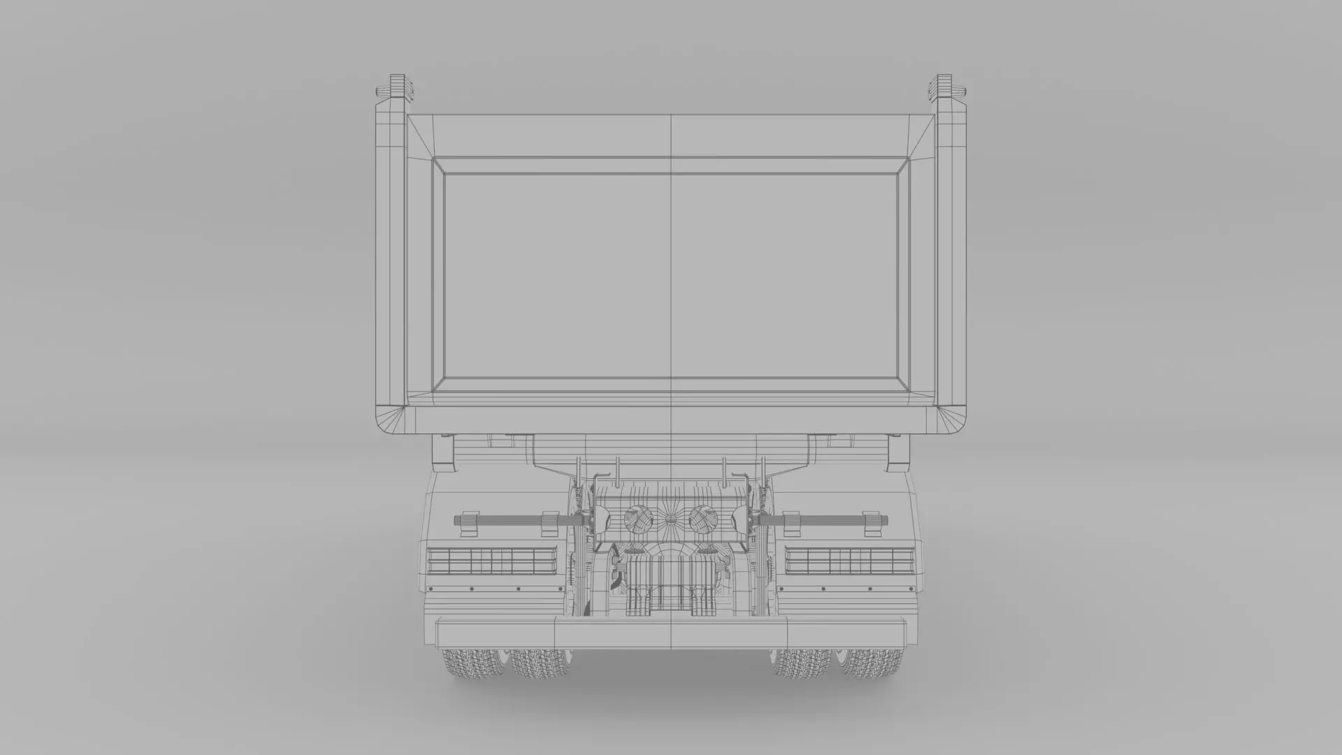 Mercedes Actros 3241-K 8x4 Meiller 3D model_25
