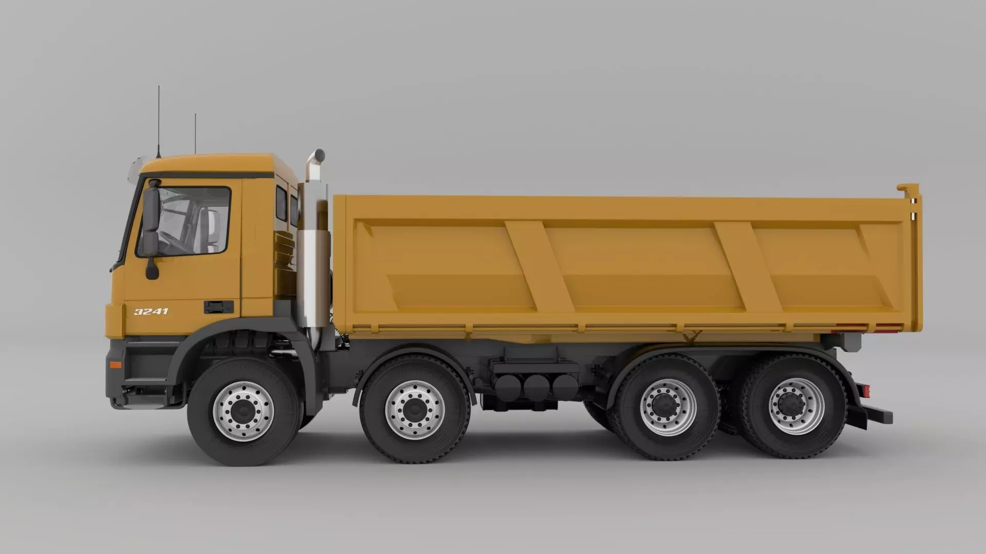 Mercedes Actros 3241-K 8x4 Meiller 3D model_1