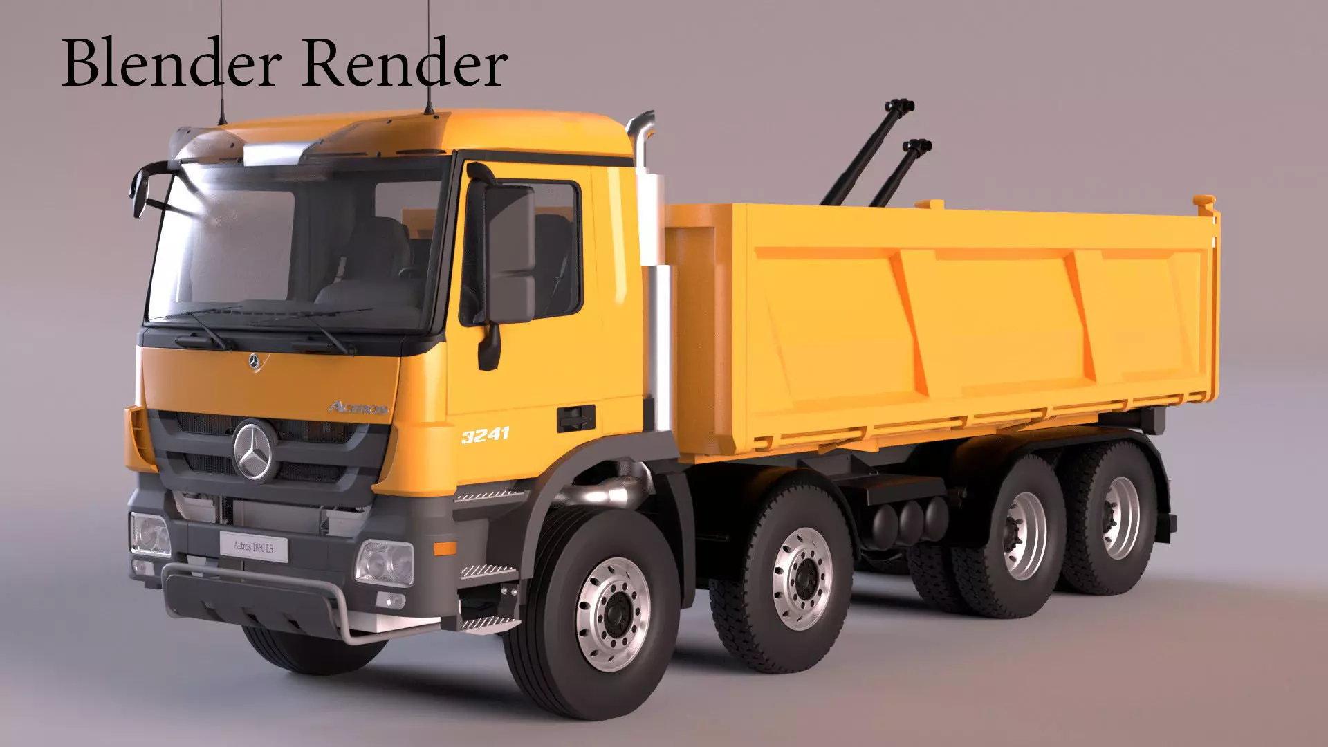 Mercedes Actros 3241-K 8x4 Meiller 3D model_17