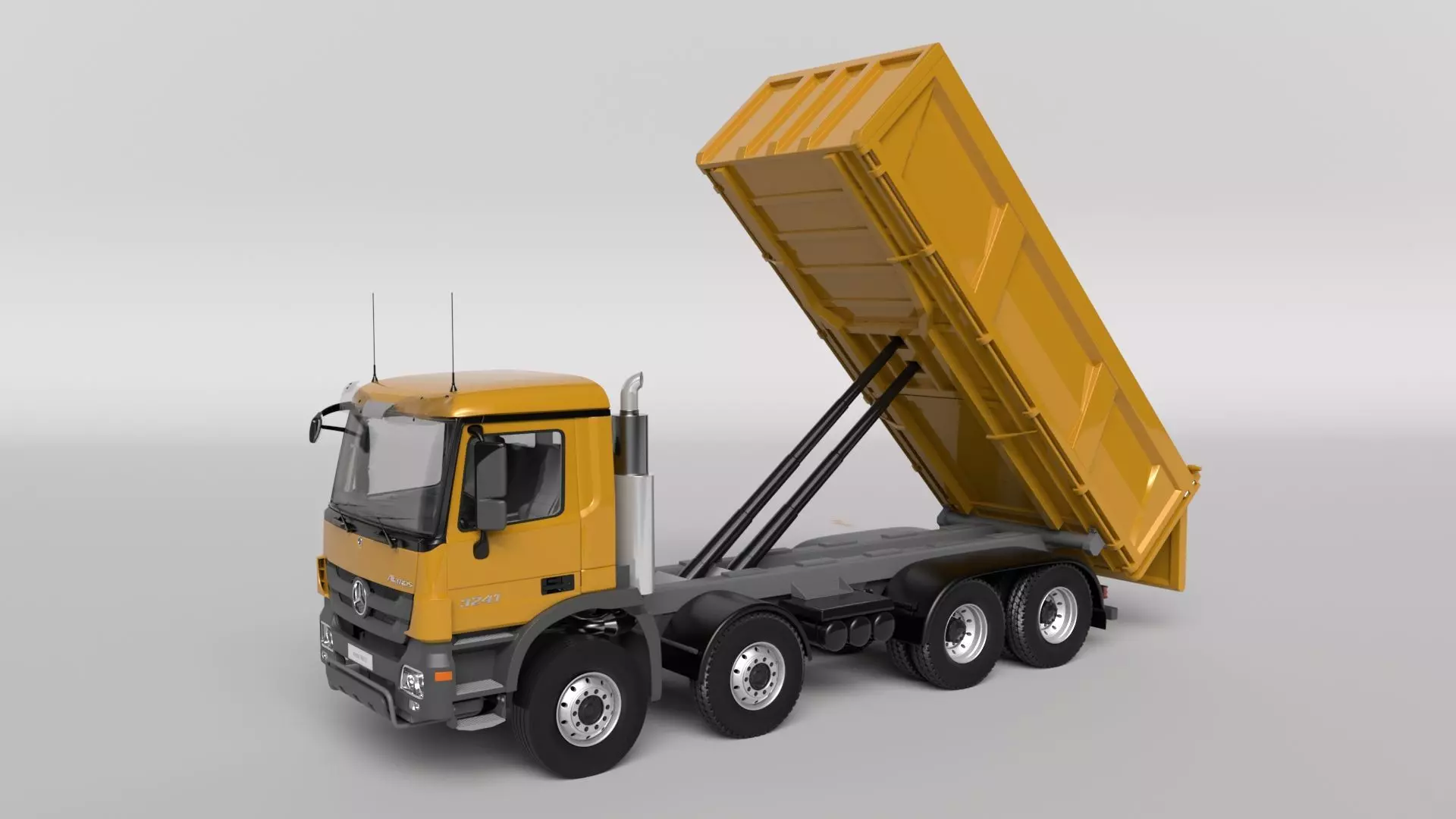 Mercedes Actros 3241-K 8x4 Meiller 3D model_15