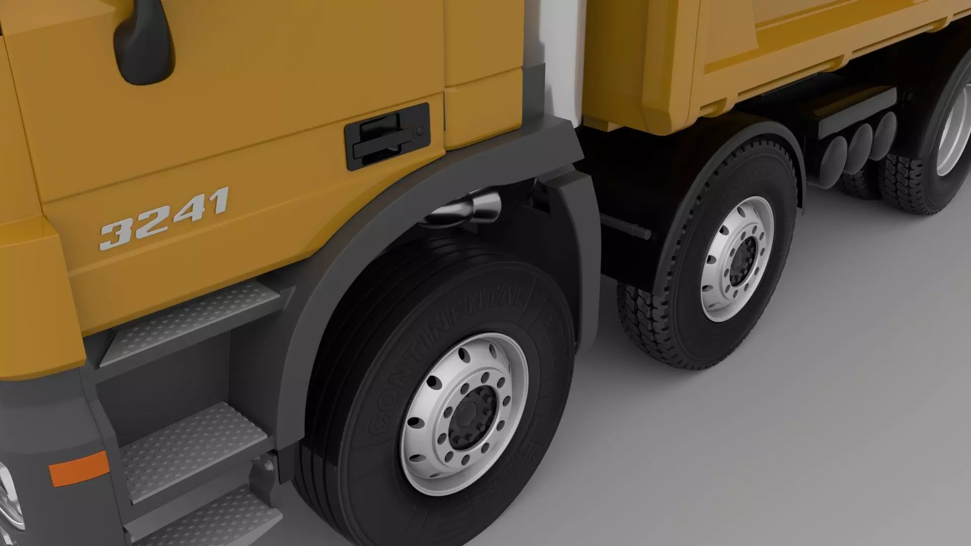 Mercedes Actros 3241-K 8x4 Meiller 3D model_9