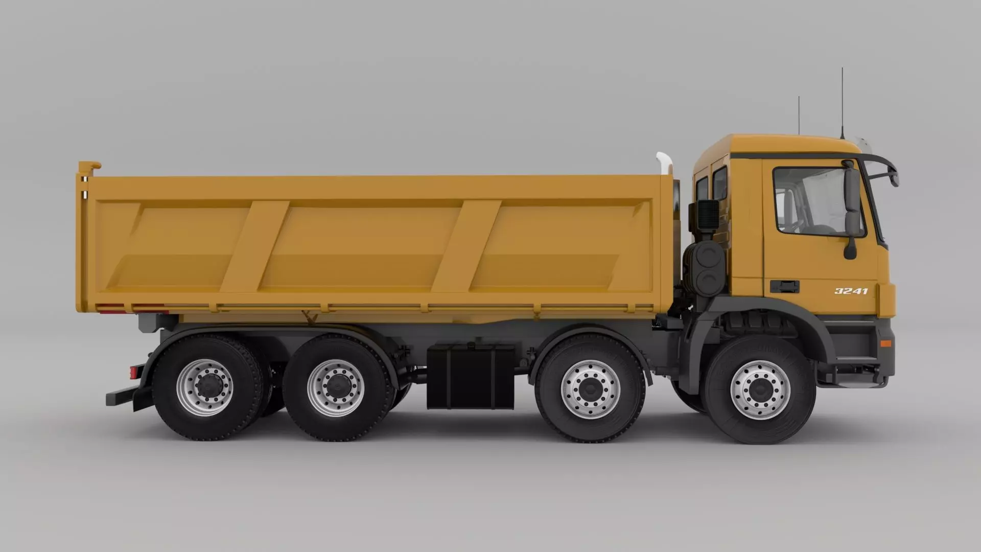 Mercedes Actros 3241-K 8x4 Meiller 3D model_5