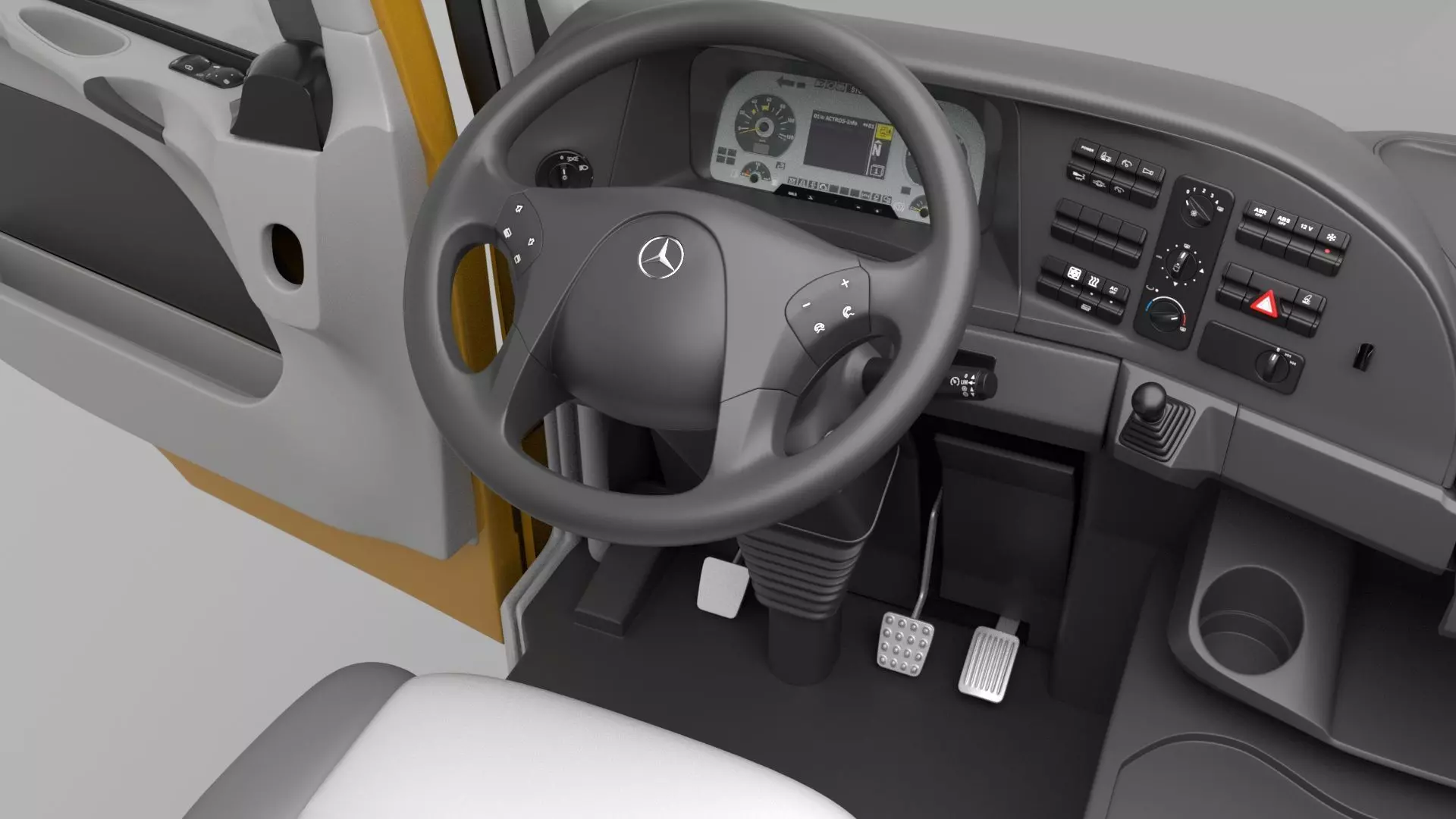 Mercedes Actros 3241-K 8x4 Meiller 3D model_13