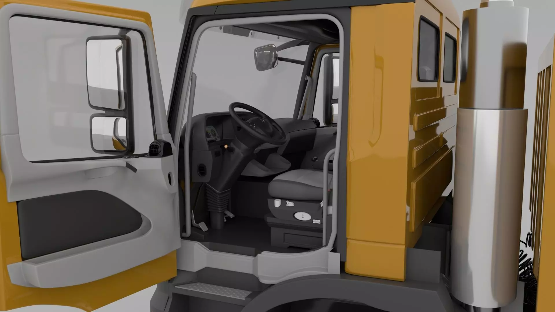 Mercedes Actros 3241-K 8x4 Meiller 3D model_10