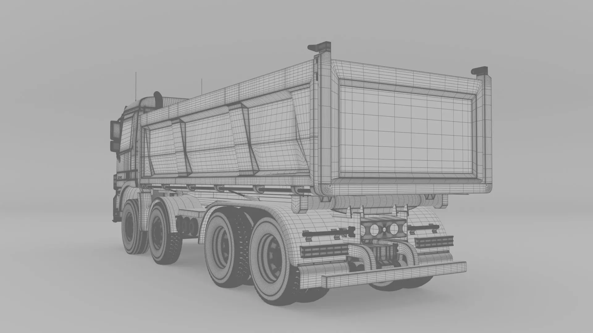 Mercedes Actros 3241-K 8x4 Meiller 3D model_24