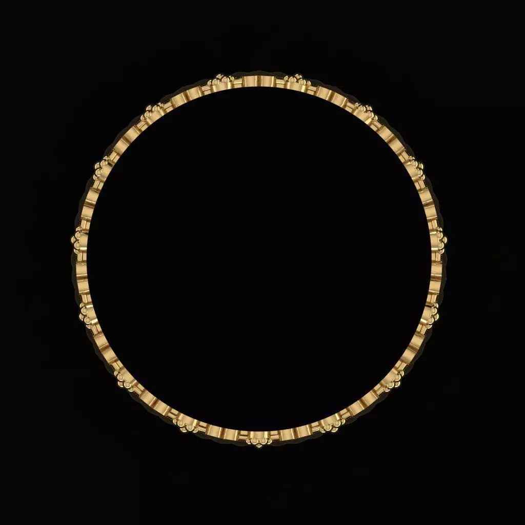 Arabic Tire Ring 3D print model_2