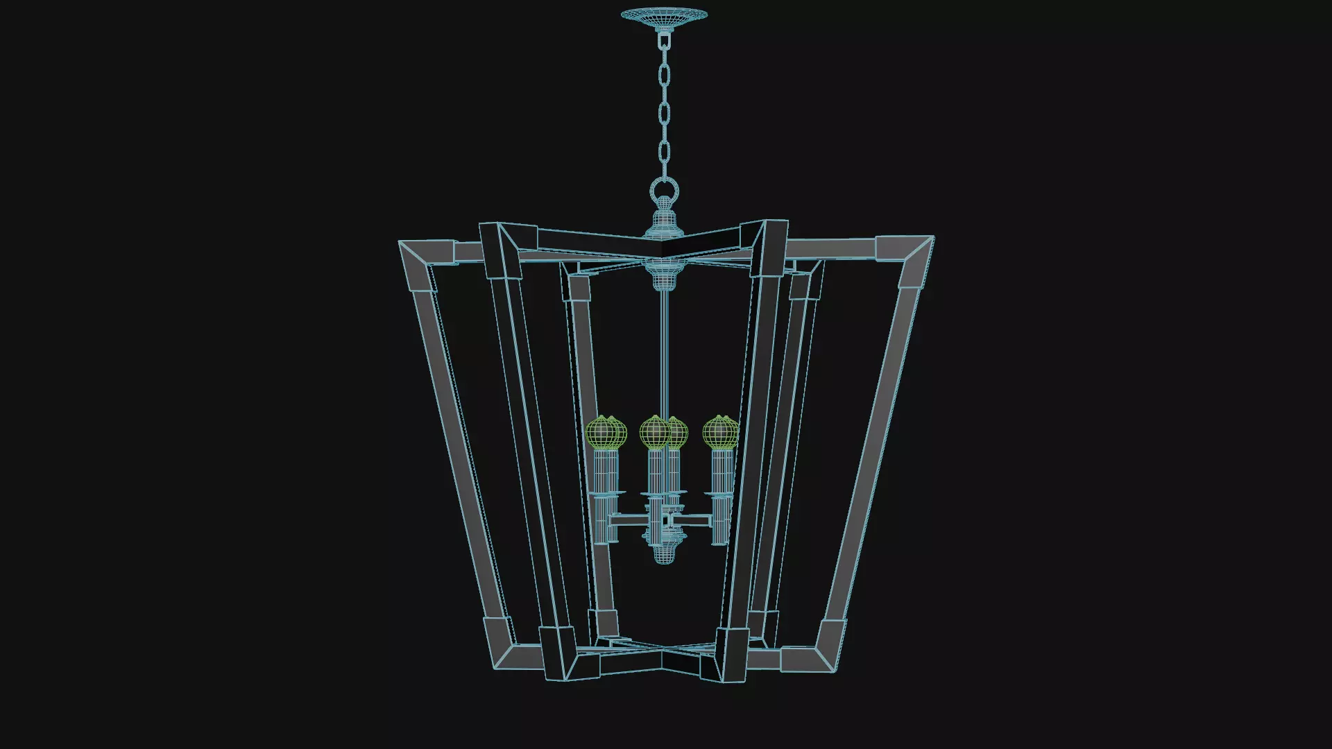 Bastian Large Lantern Low-poly 3D model_10