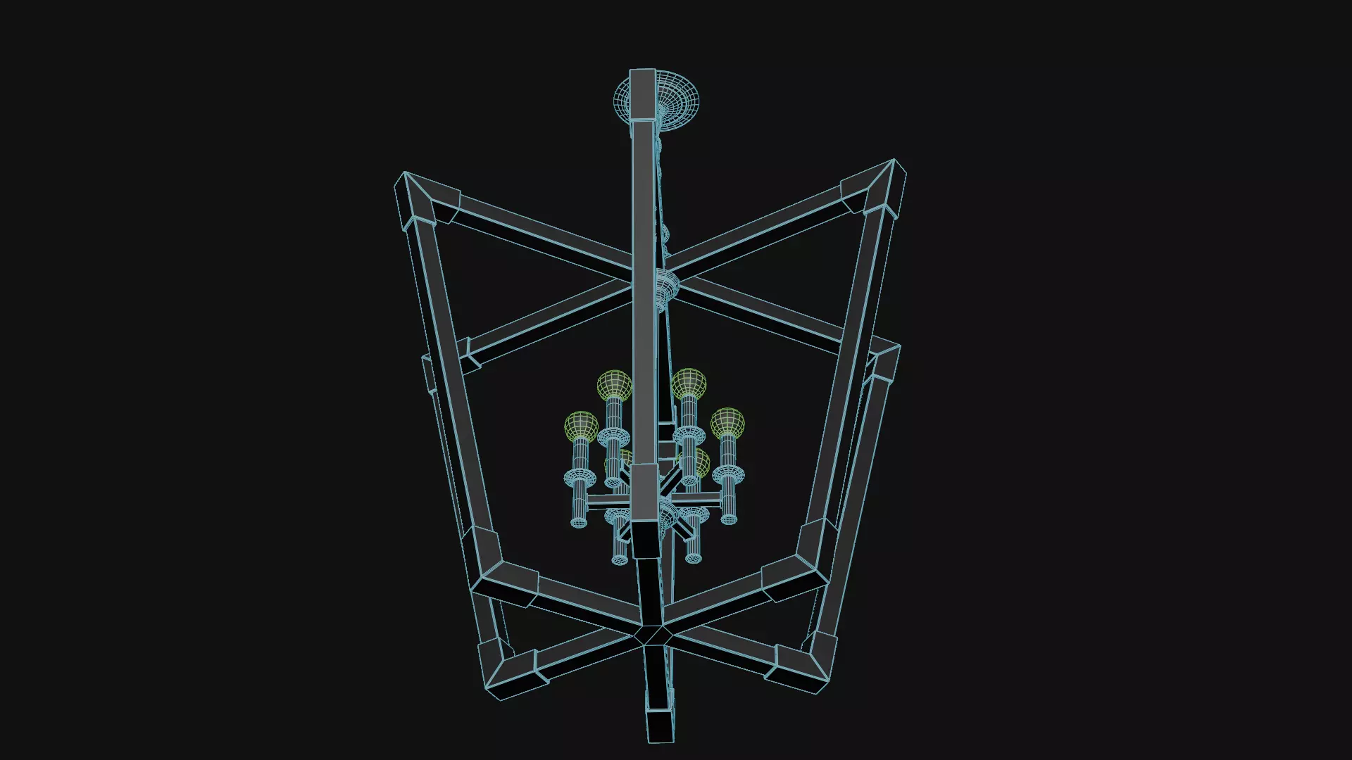 Bastian Large Lantern Low-poly 3D model_11