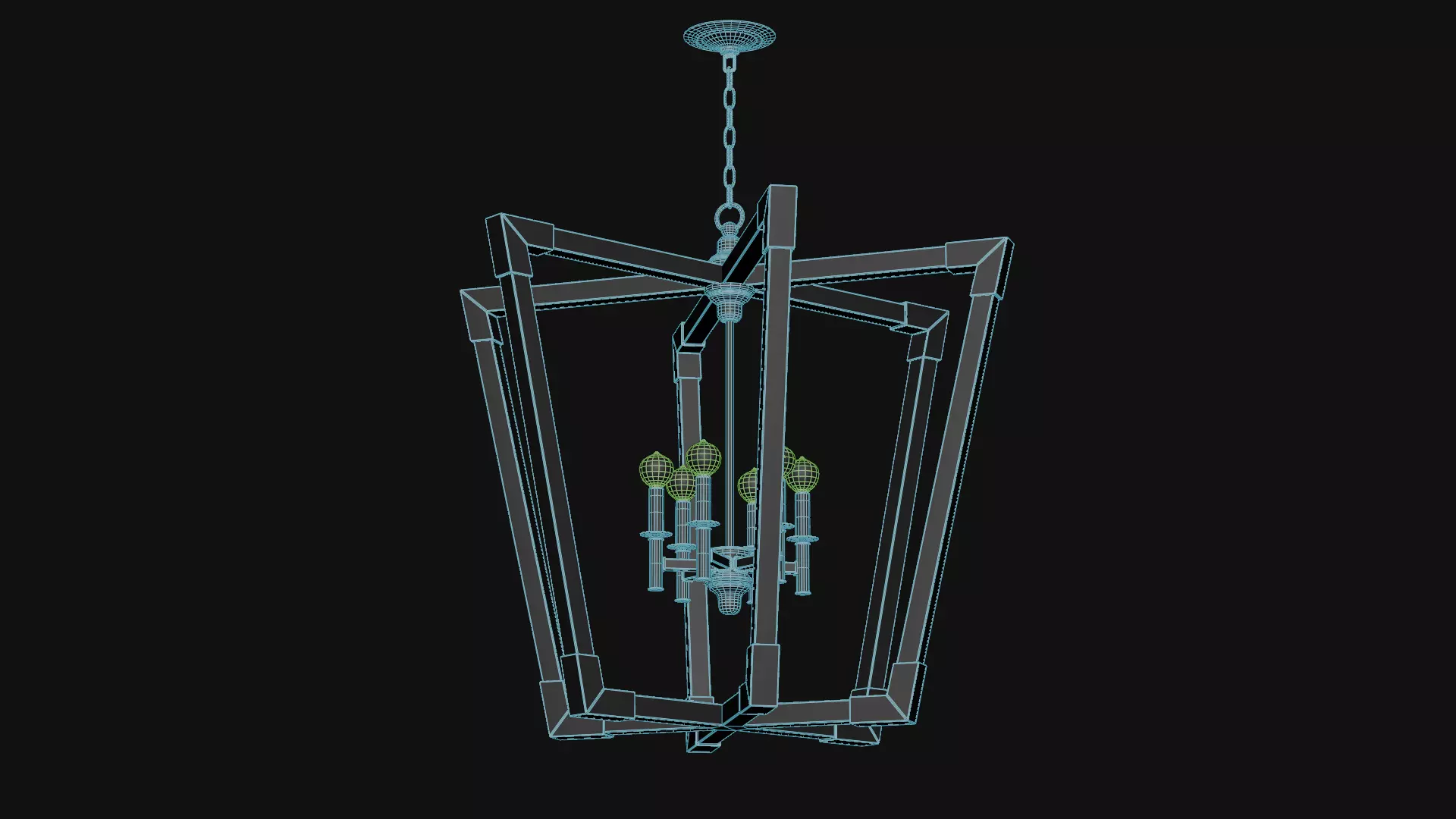 Bastian Large Lantern Low-poly 3D model_13