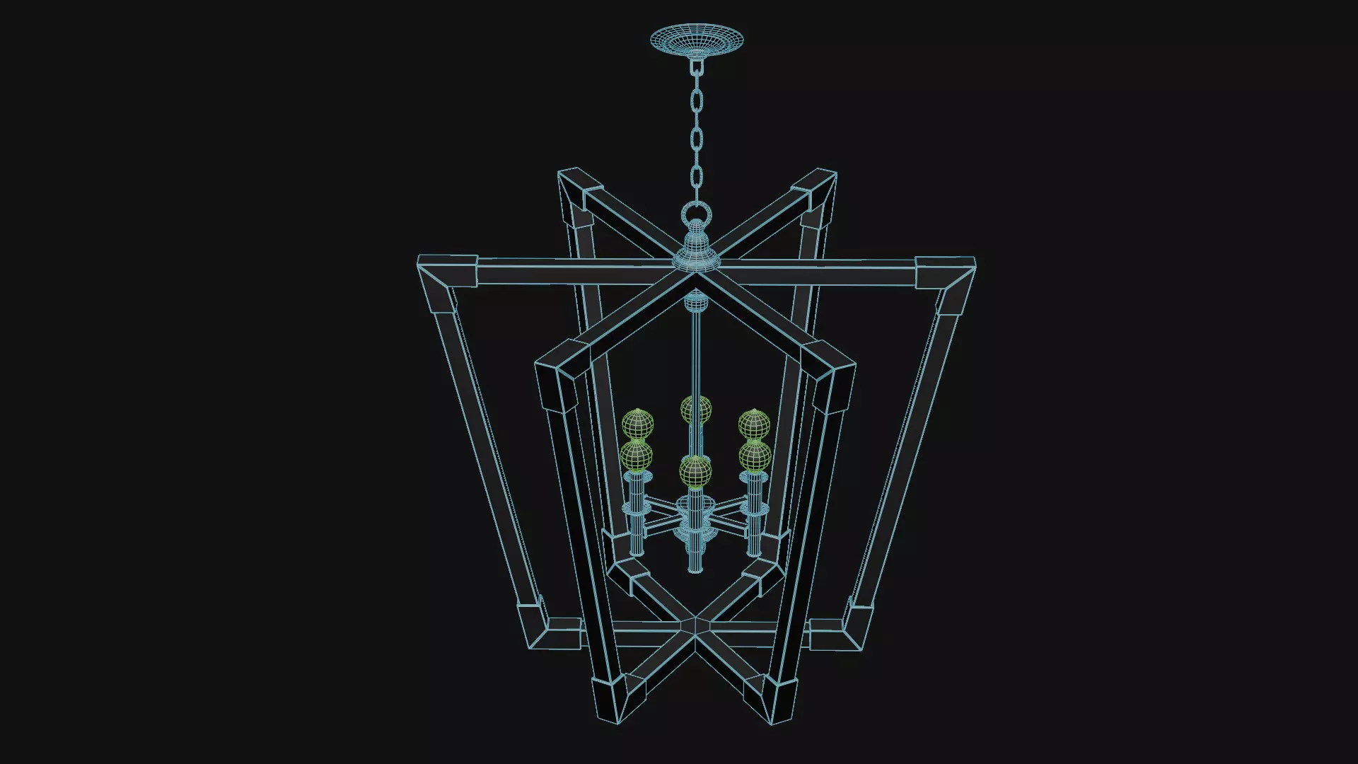 Bastian Large Lantern Low-poly 3D model_14