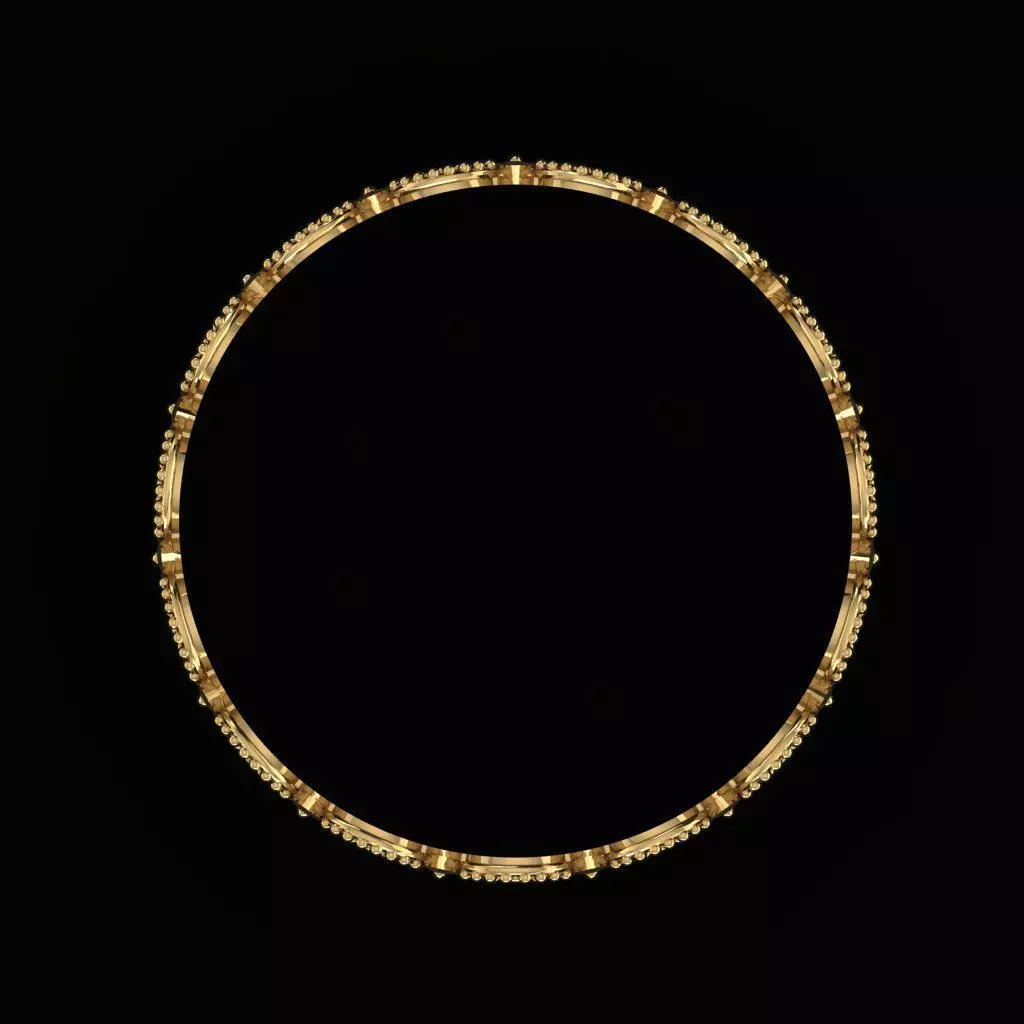 Arabic Tire Ring 3D print model_2